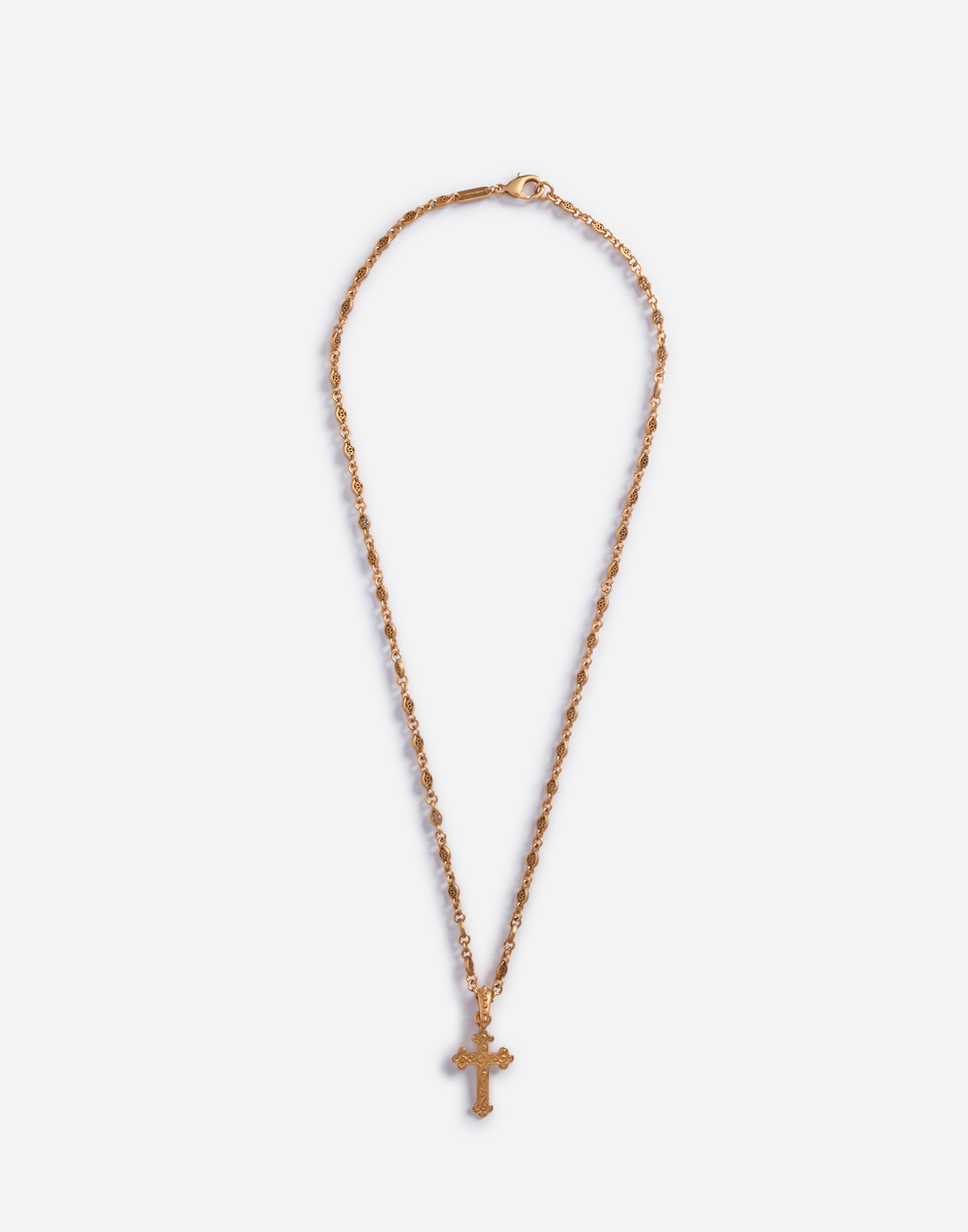 Necklace with cross in GOLD for Men Dolce Gabbana