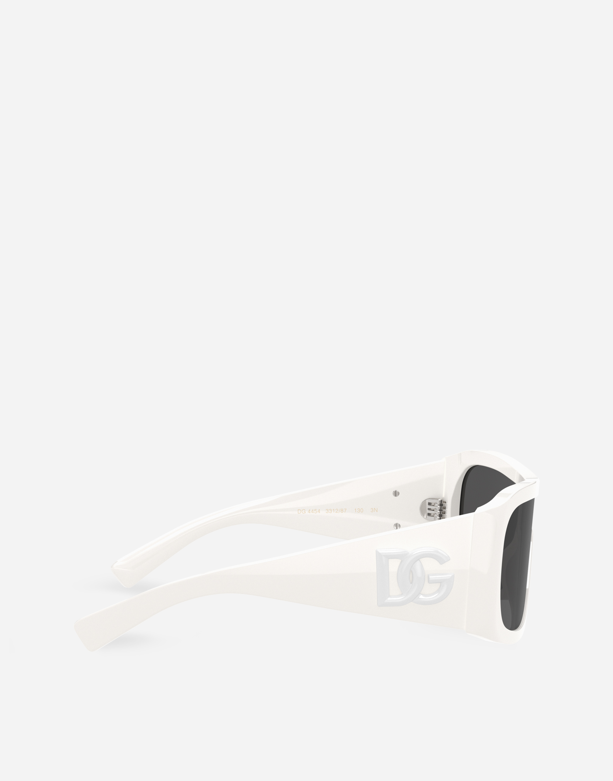 Shop Dolce & Gabbana Dg Crossed Sunglasses In White