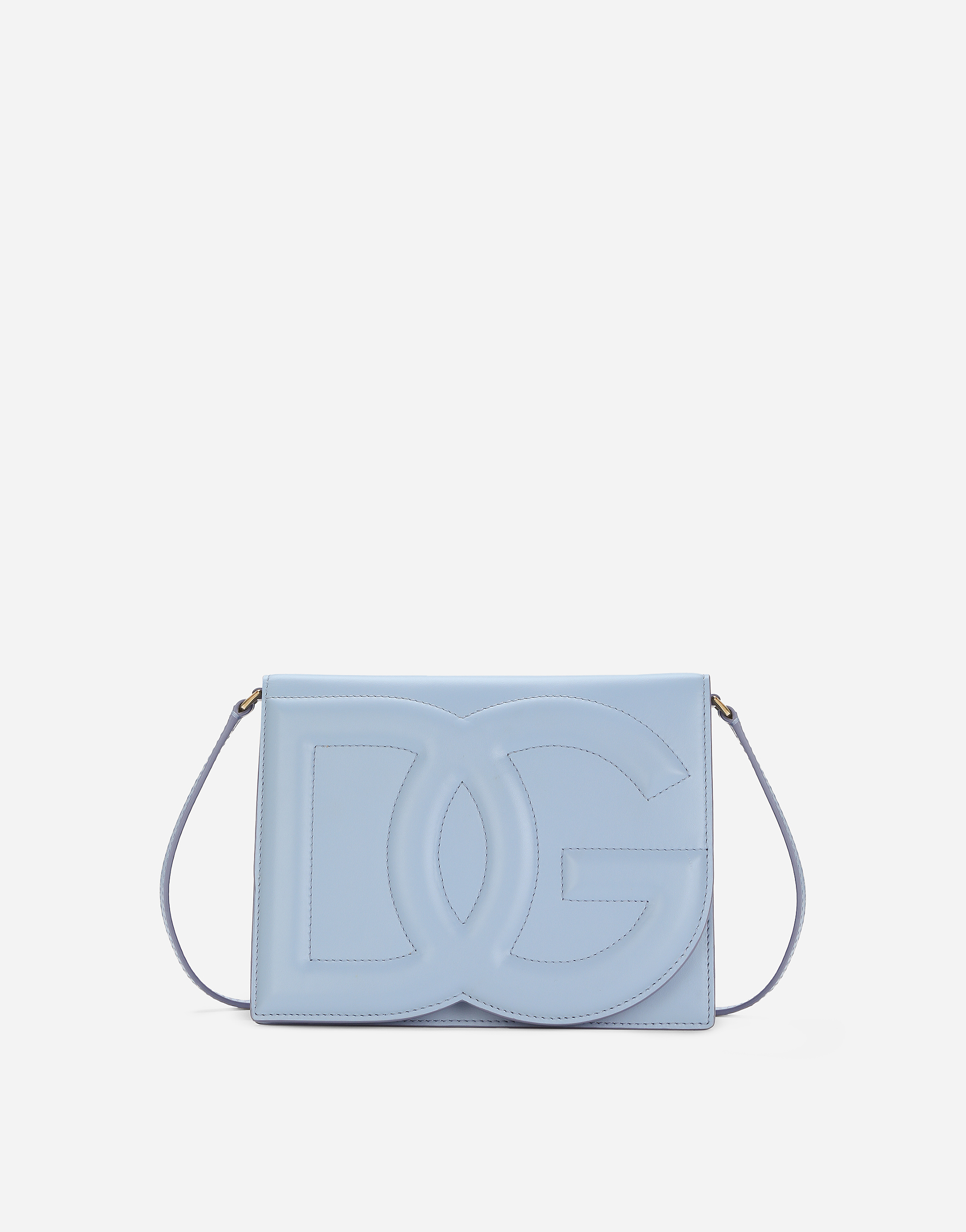 Shop Dolce & Gabbana Dg Logo Bag Crossbody Bag In Light Blue