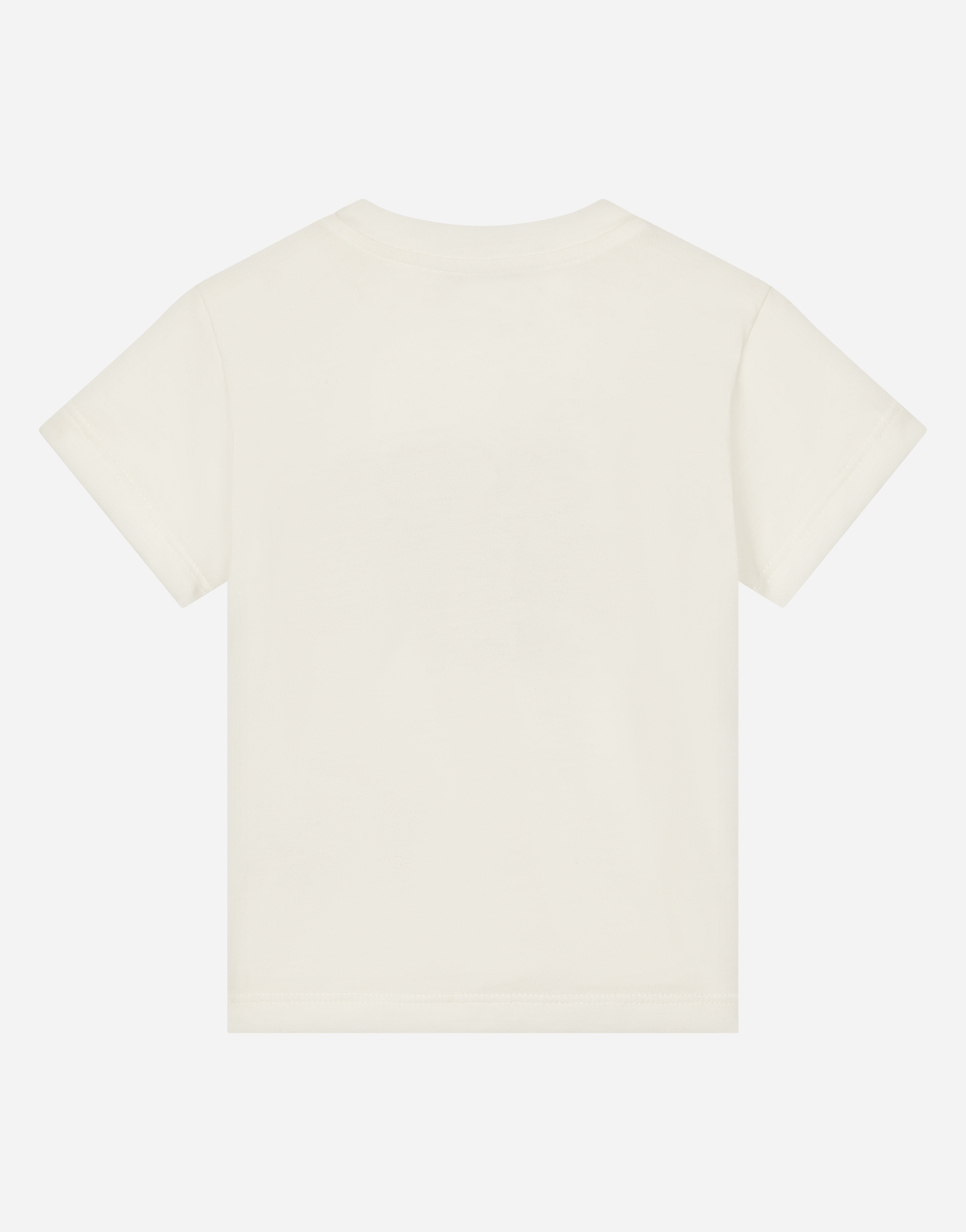 ホワイトのボーイズ Tシャツ ジャージー ベリーレオパードロゴプリント