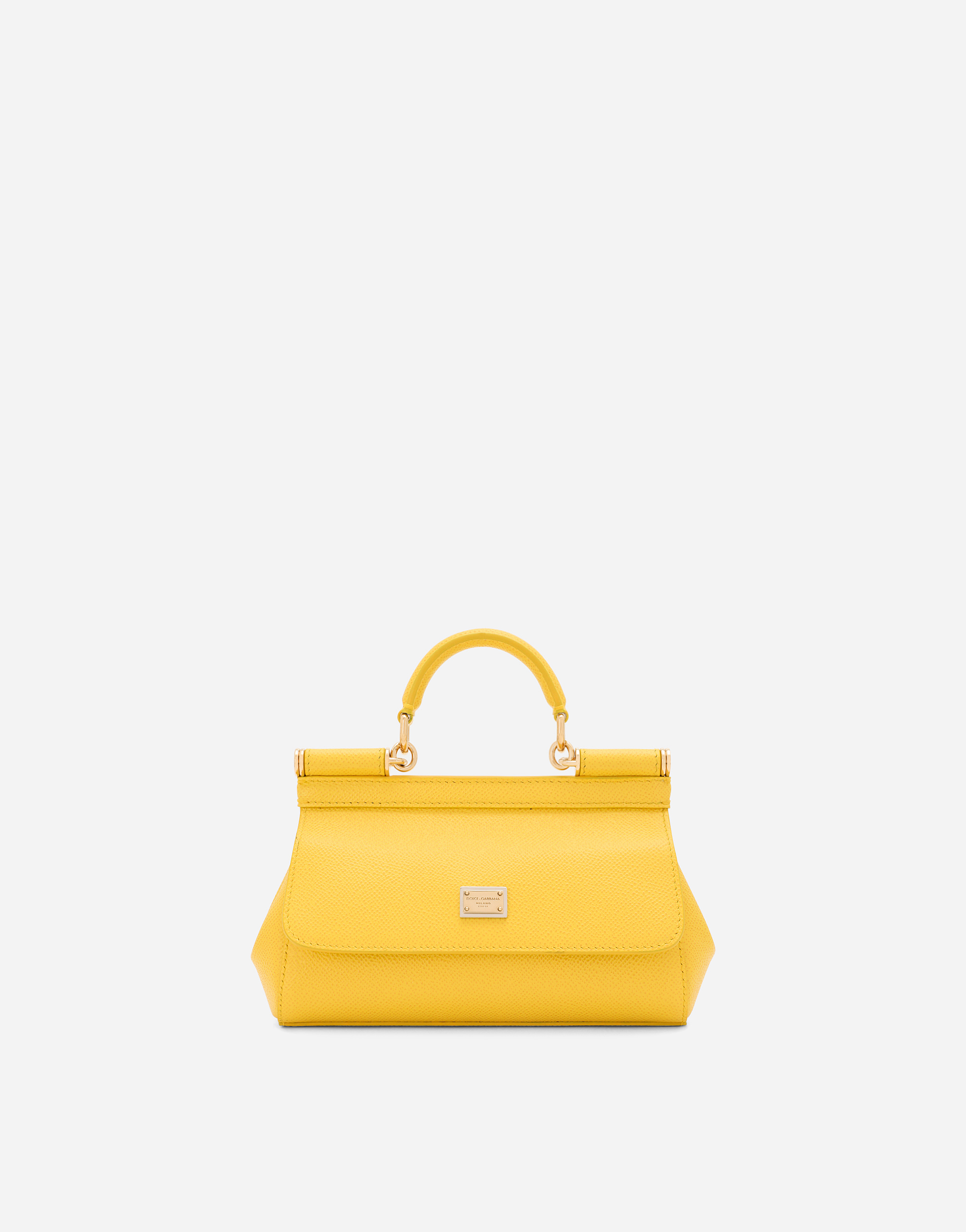 Dolce & Gabbana Devotion Embellished Small Tote Bag in Yellow