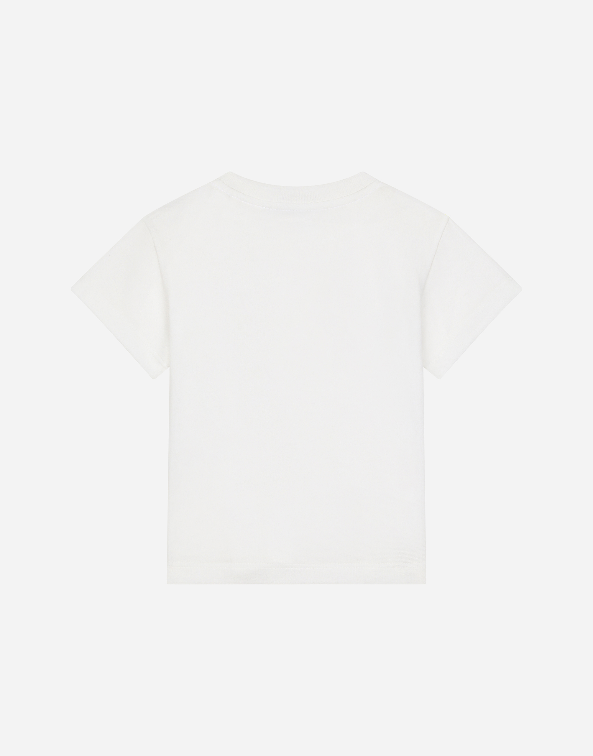 Shop Dolce & Gabbana Jersey T-shirt With Dg Logo In White