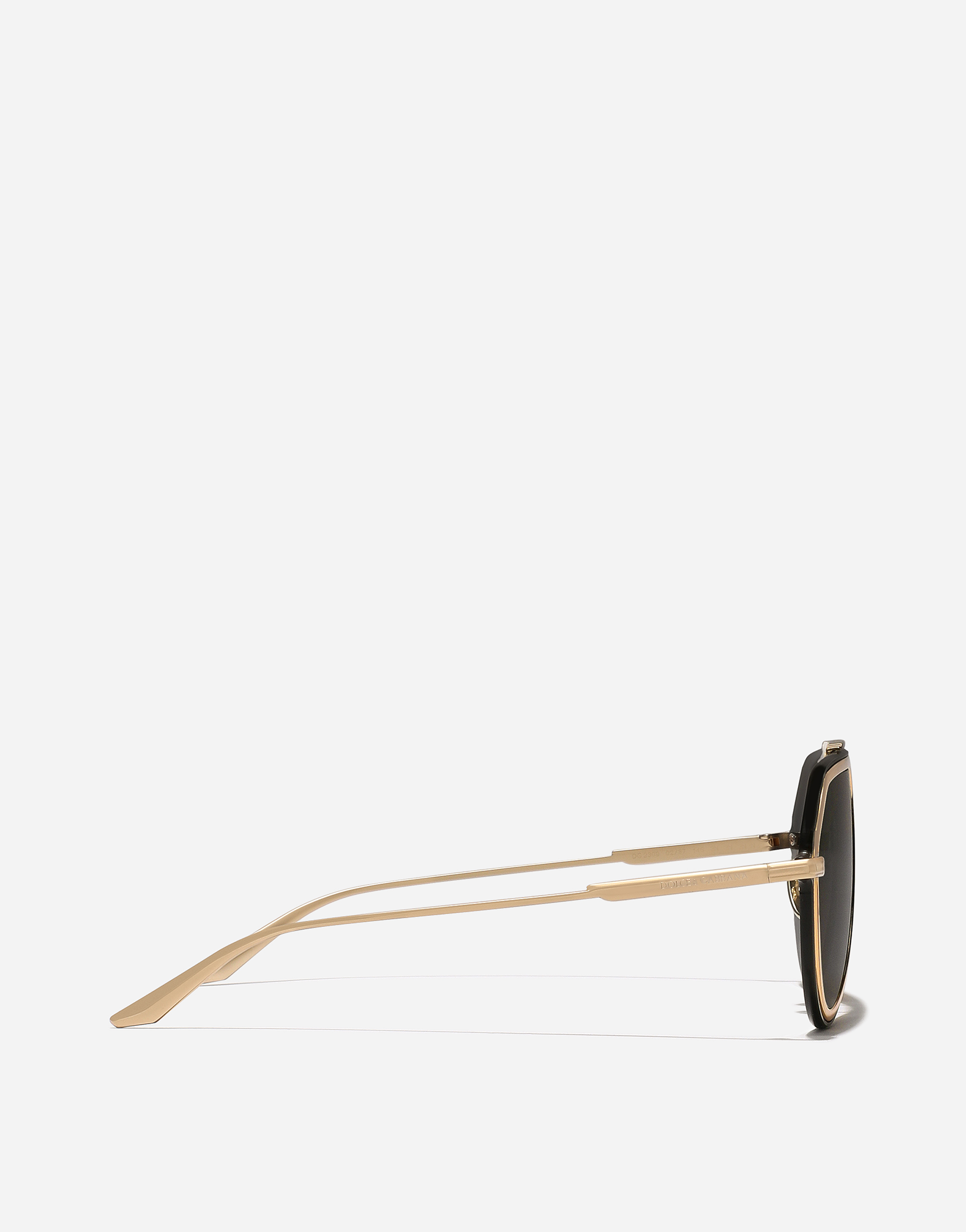 Shop Dolce & Gabbana Dg Metal Classic Sunglasses In Gold