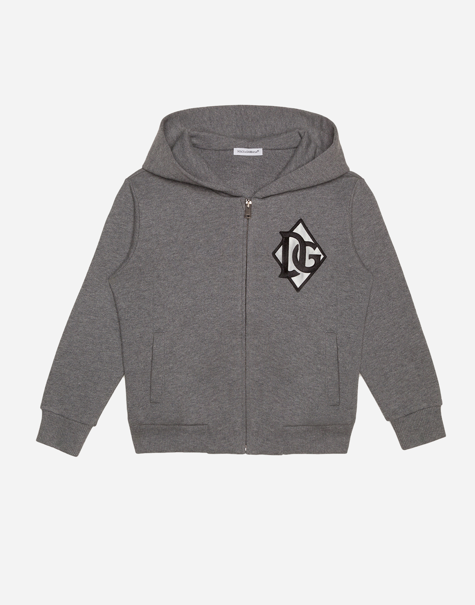 Jersey hoodie with DG patch