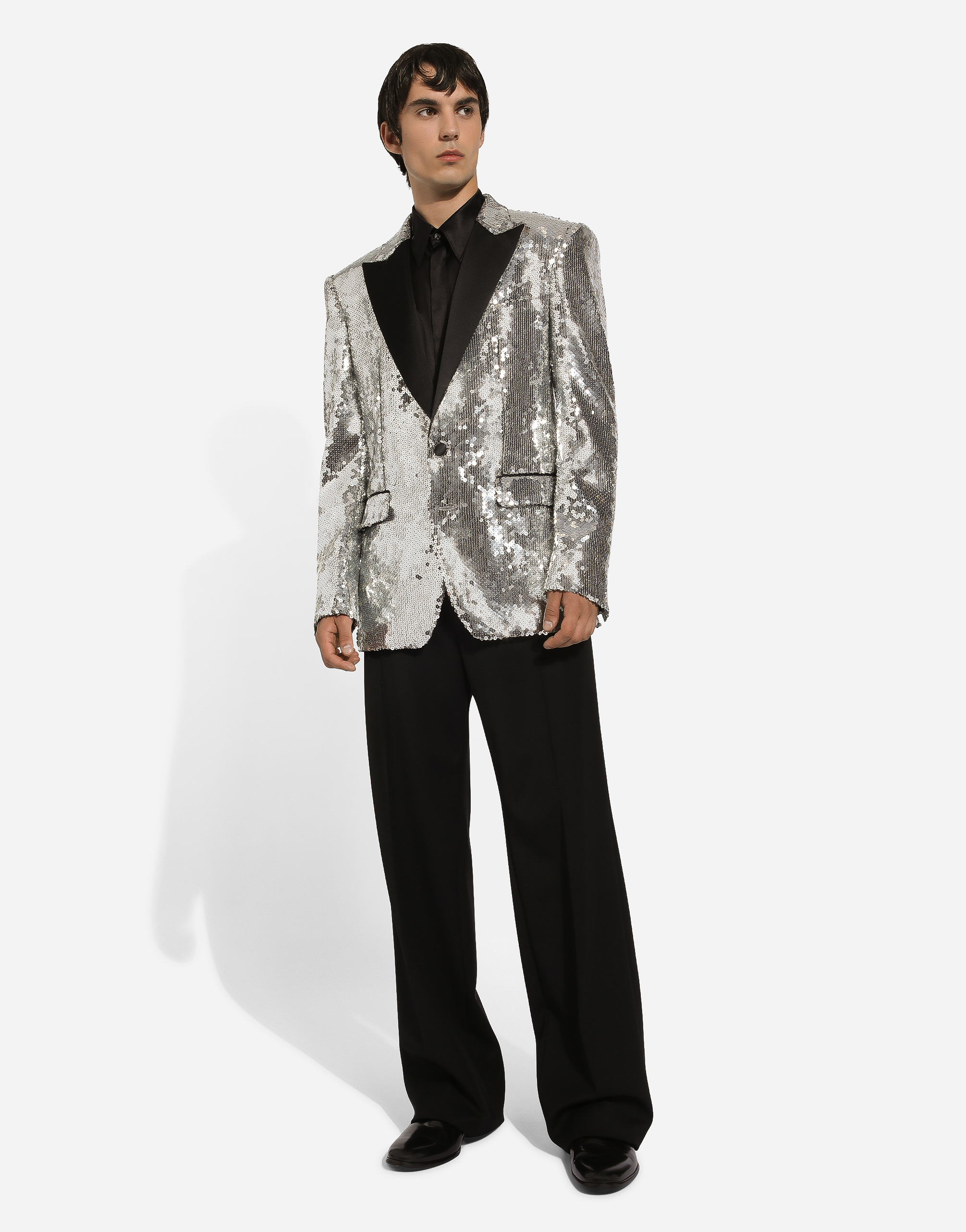 Men Shiny Sequin Tuxedo Suits Jacket Slim Tailcoat Dress Coat Party Wedding  Chic | eBay