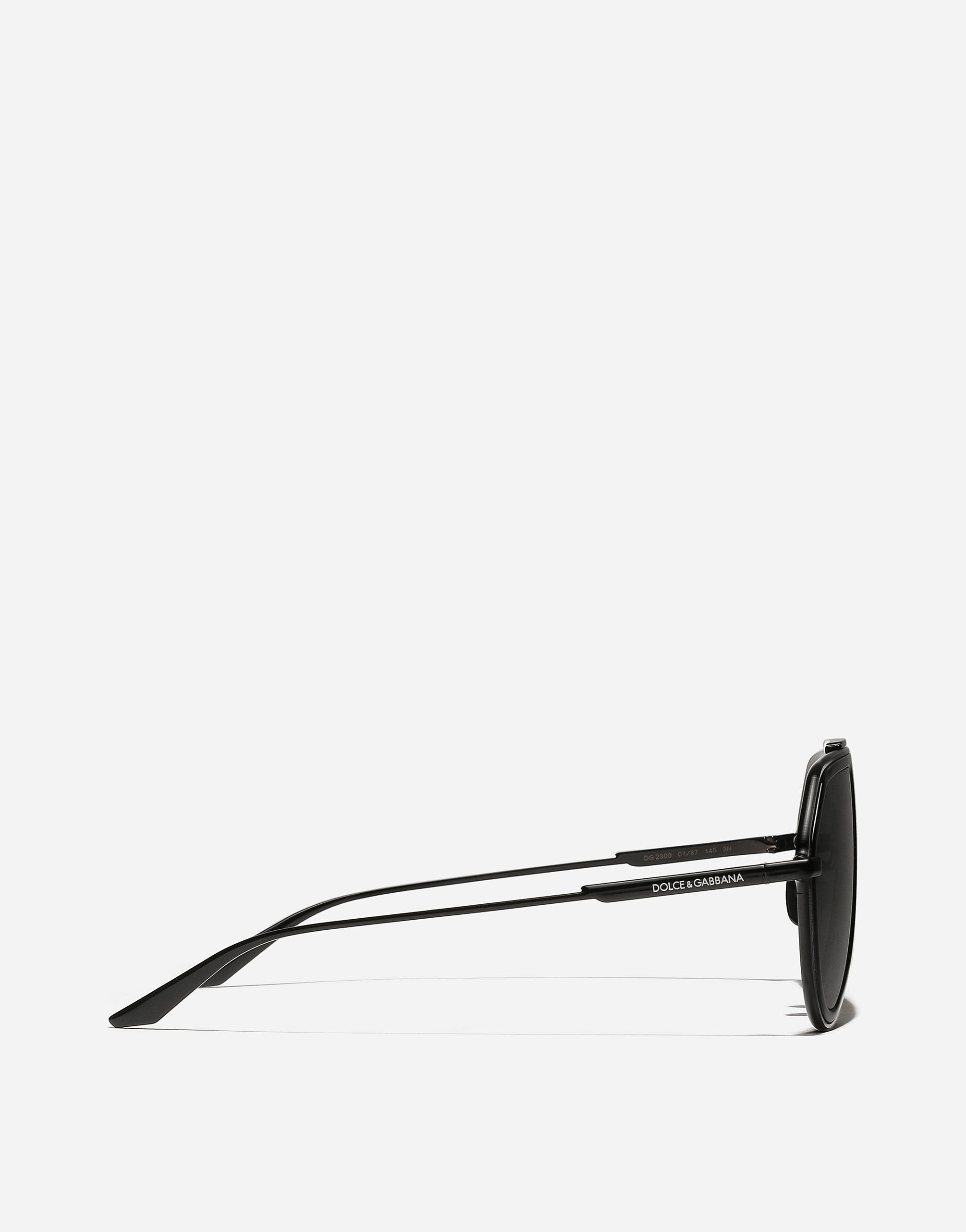 Shop Dolce & Gabbana Dg Metal Classic Sunglasses In Black