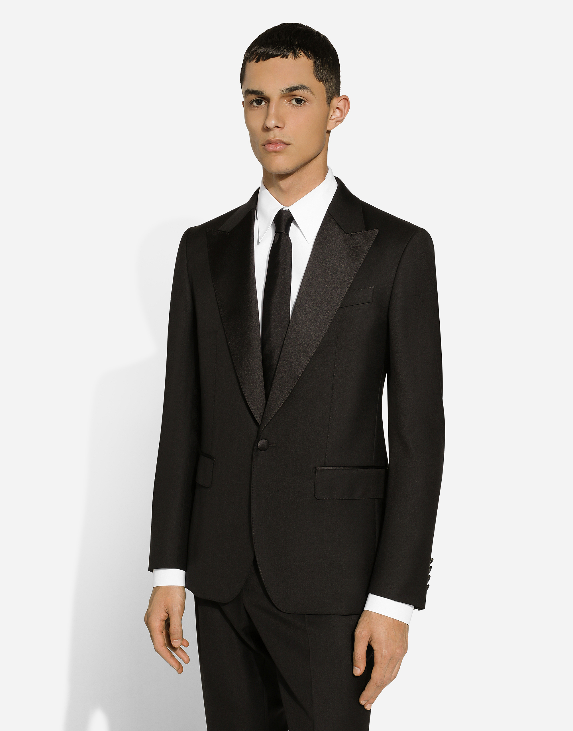 Shop Dolce & Gabbana Single-breasted Tuxedo Suit In Black