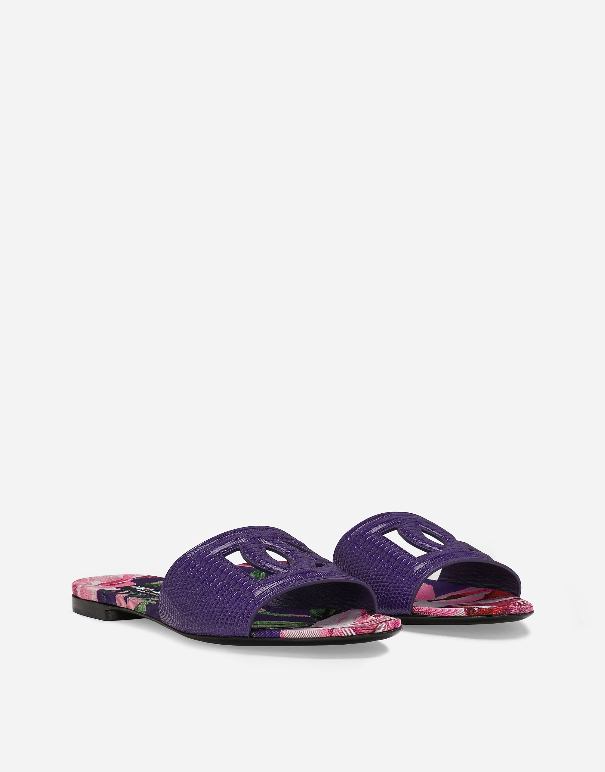 Shop Dolce & Gabbana Ciabatta Flat In Purple