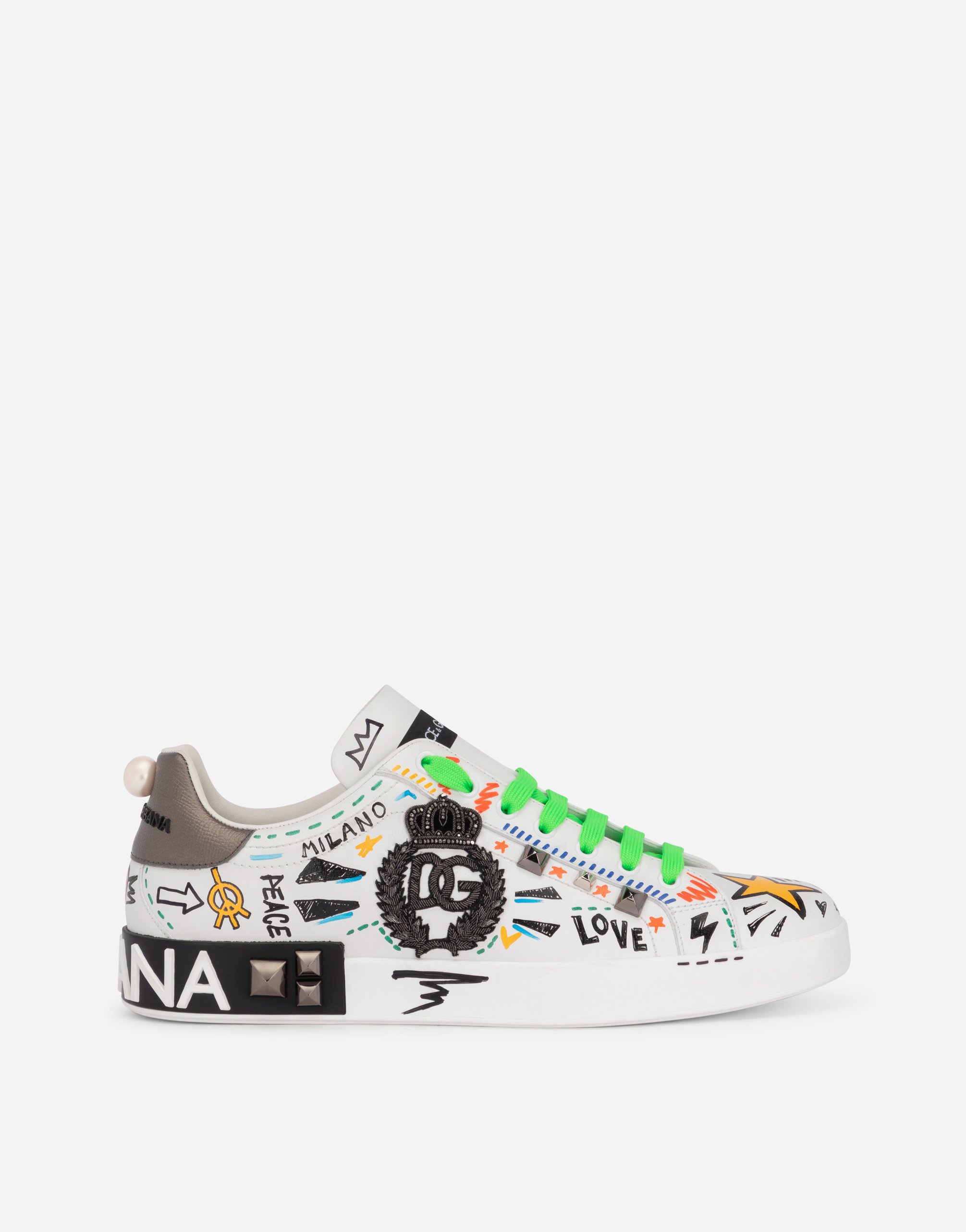 Dolce & gabbana discount calfskin portofino sneakers