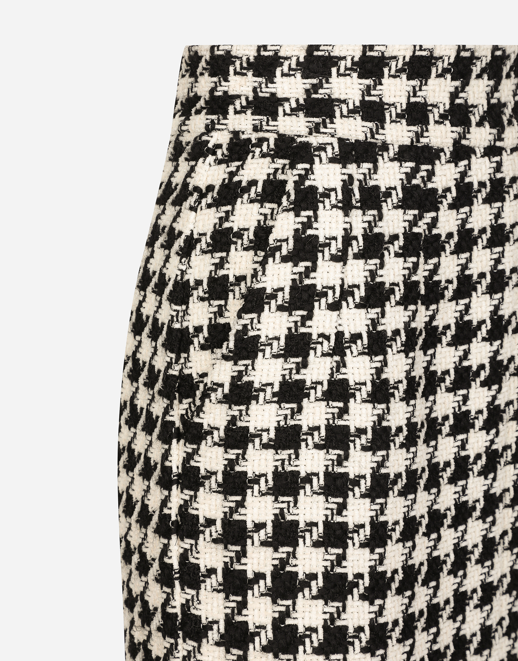 Shop Dolce & Gabbana Long Macro-houndstooth Skirt In マルチカラー