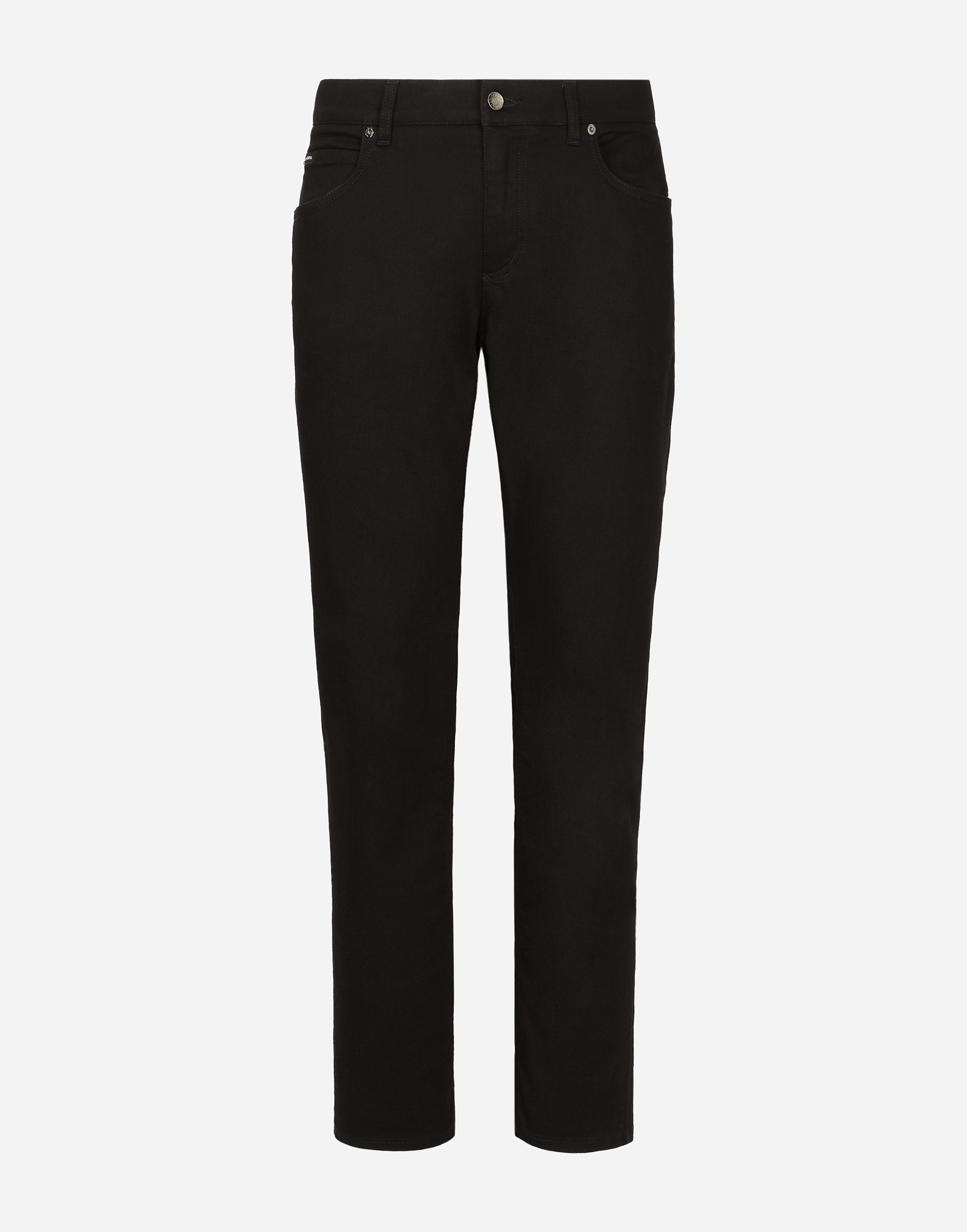 Shop Dolce & Gabbana Regular-fit Black Wash Stretch Jeans In Multicolor