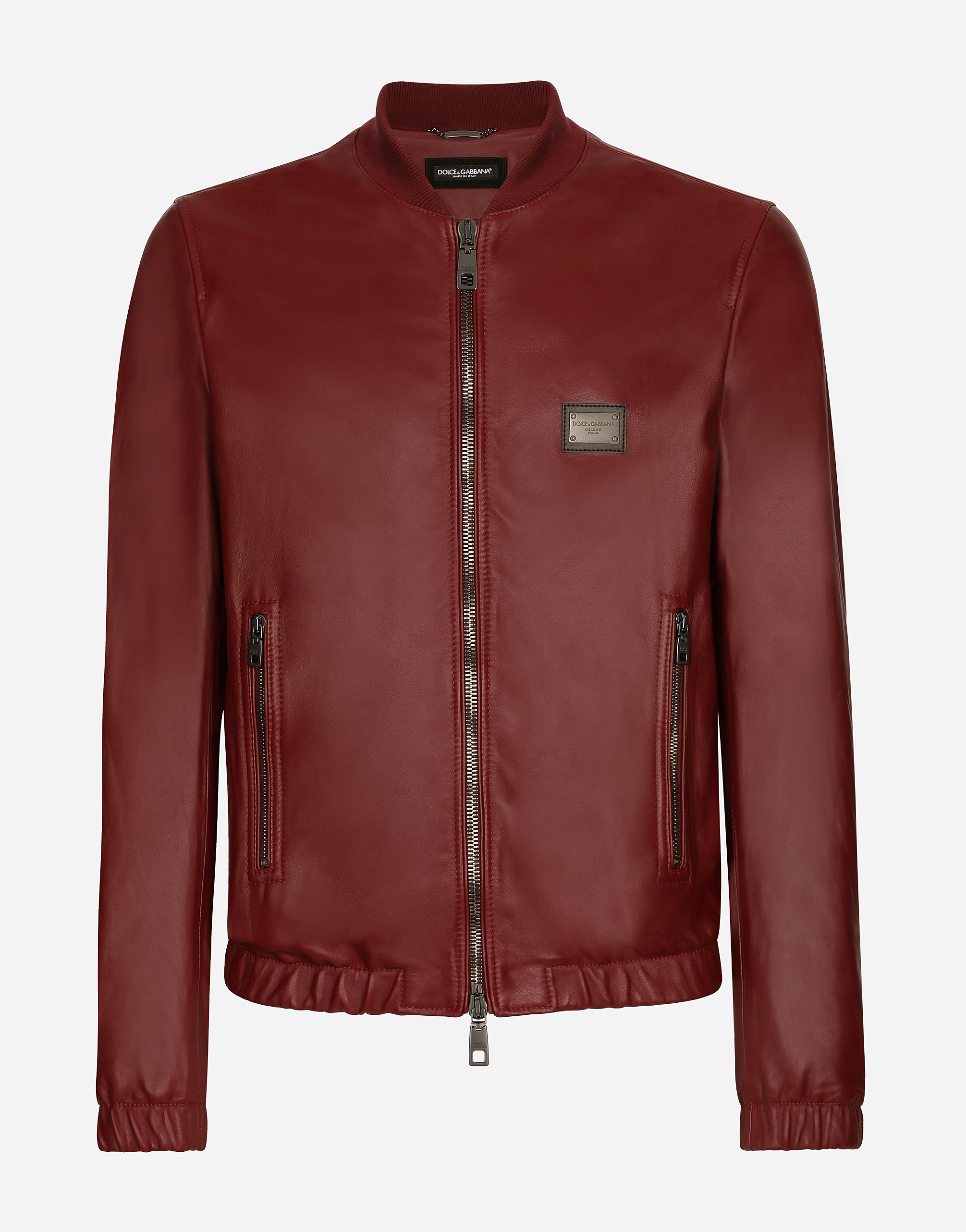 Dolce & gabbana men's leather jacket best sale