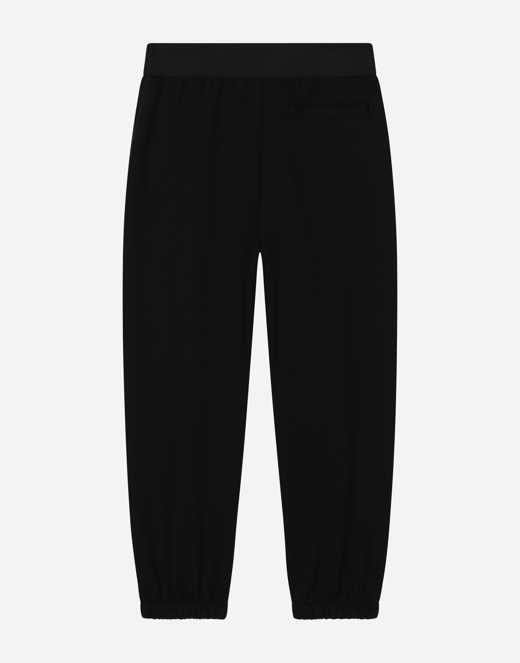 Shop Dolce & Gabbana Jersey Jogging Pants With Branded Elastic Waistband In Black
