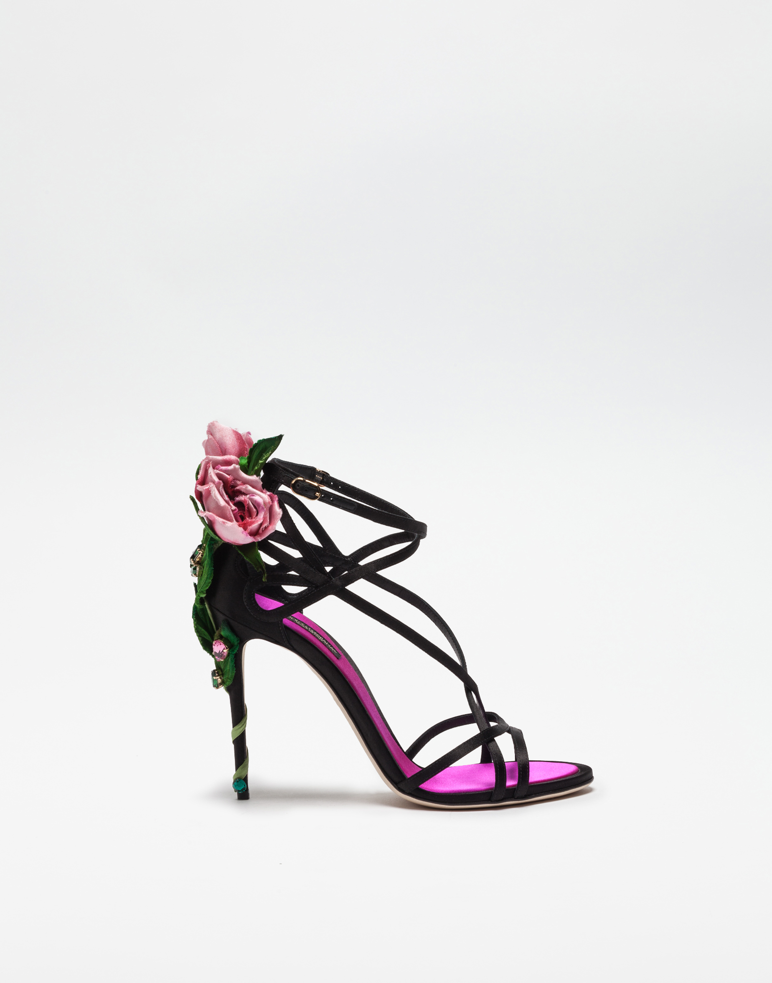 pink jeweled heels