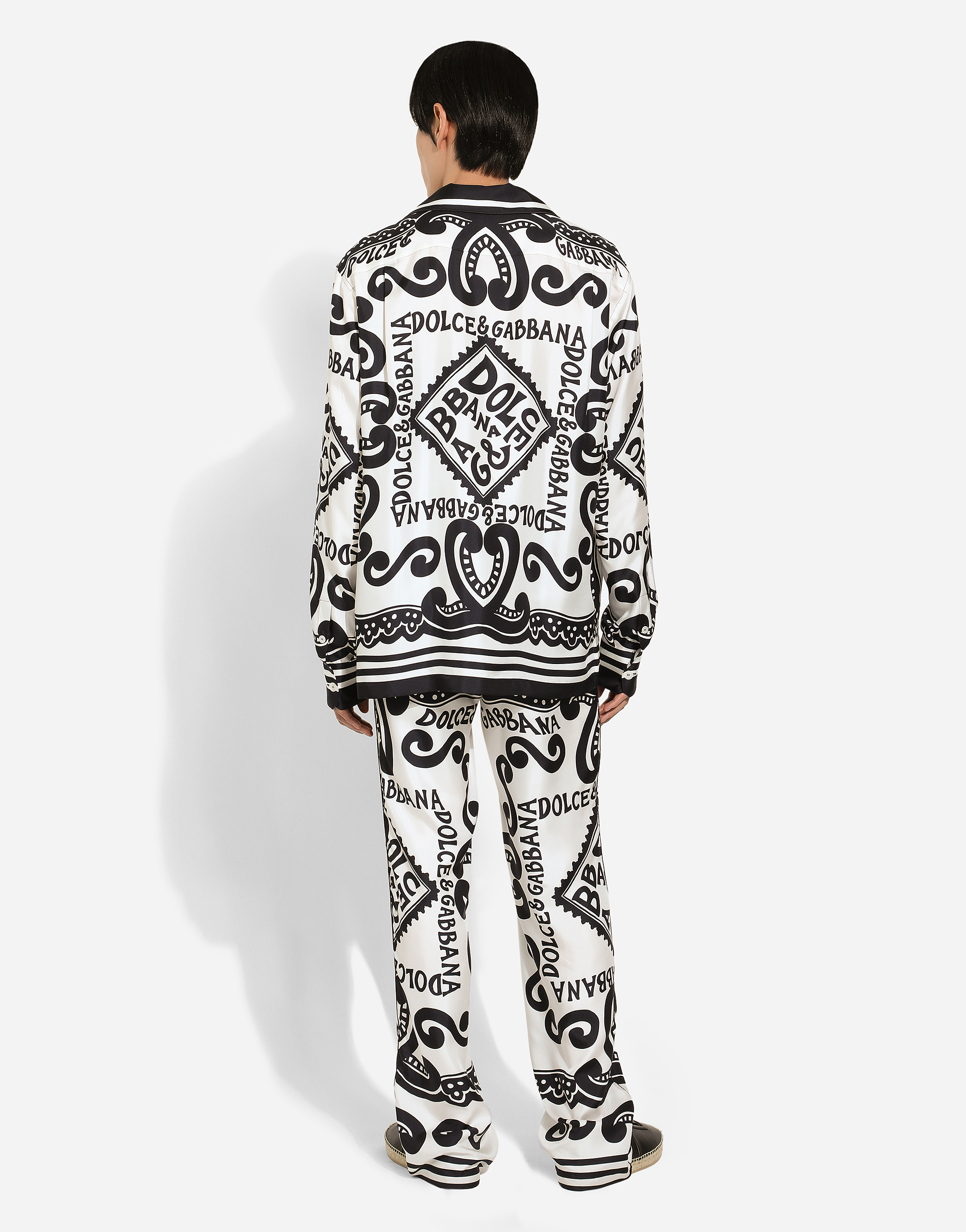 Dolce and gabbana sales tracksuit black and white