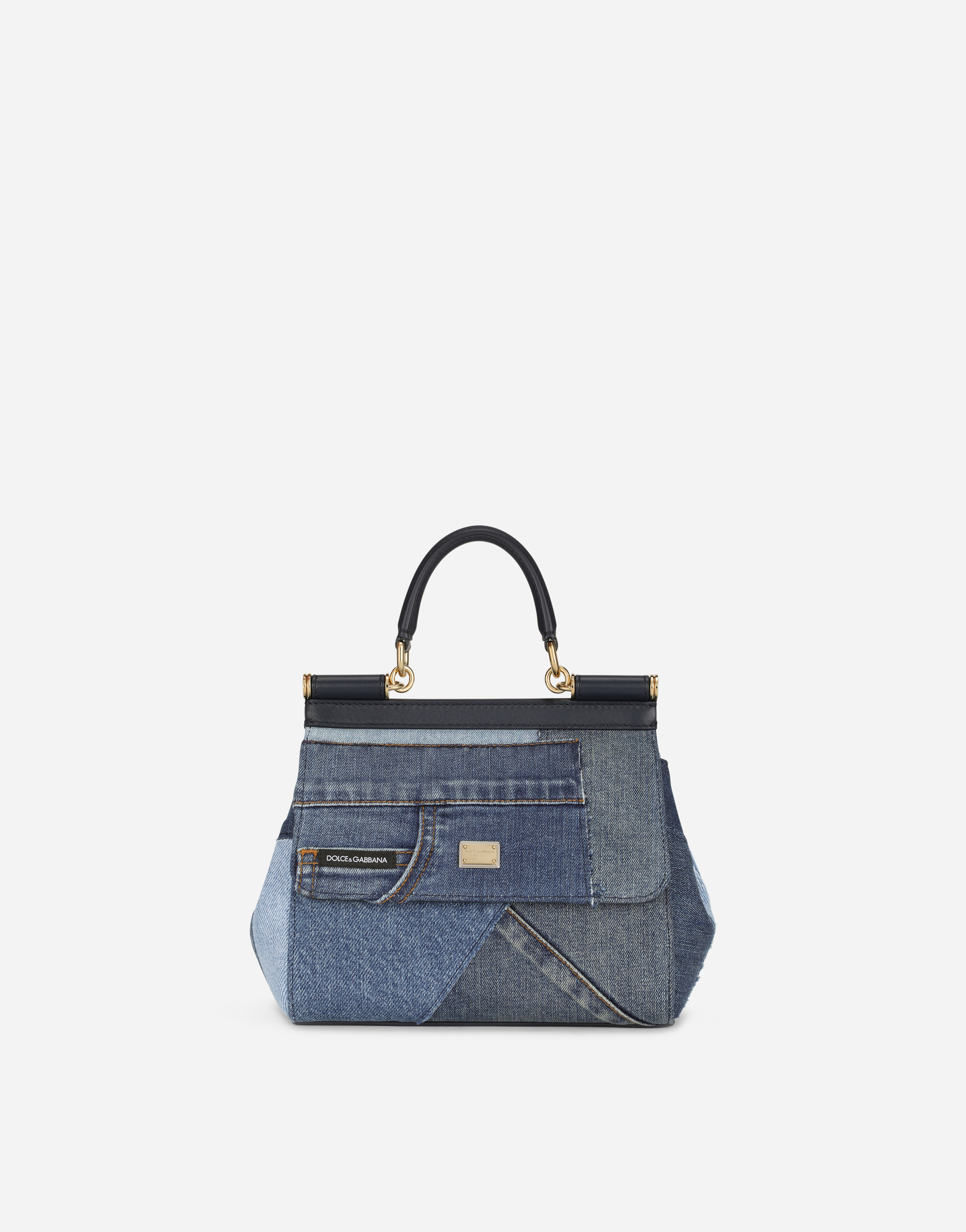 Medium Sicily handbag in DENIM for Women | Dolce&Gabbana®