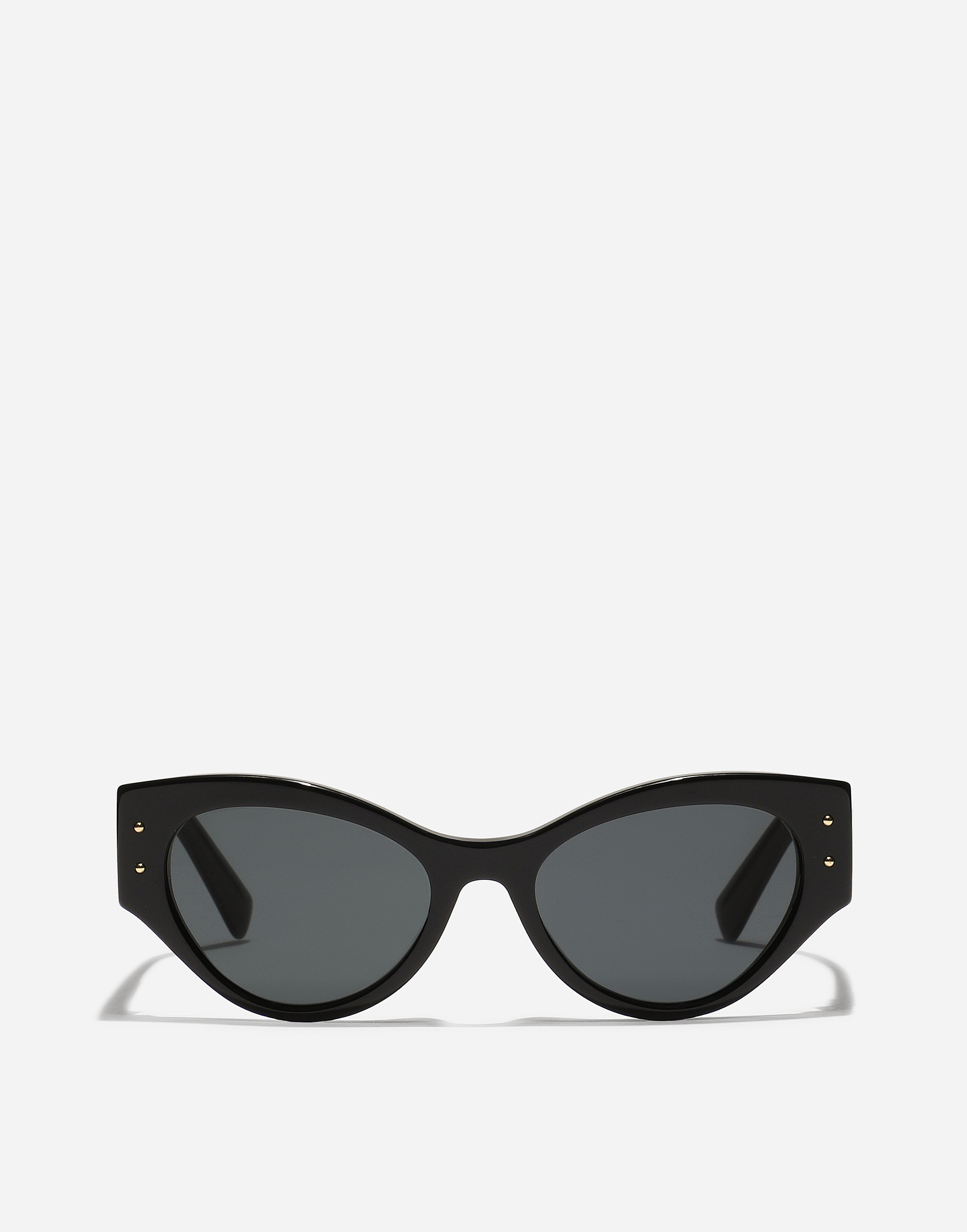 Dolce & Gabbana Dg Logo Plaque Sunglasses In Black