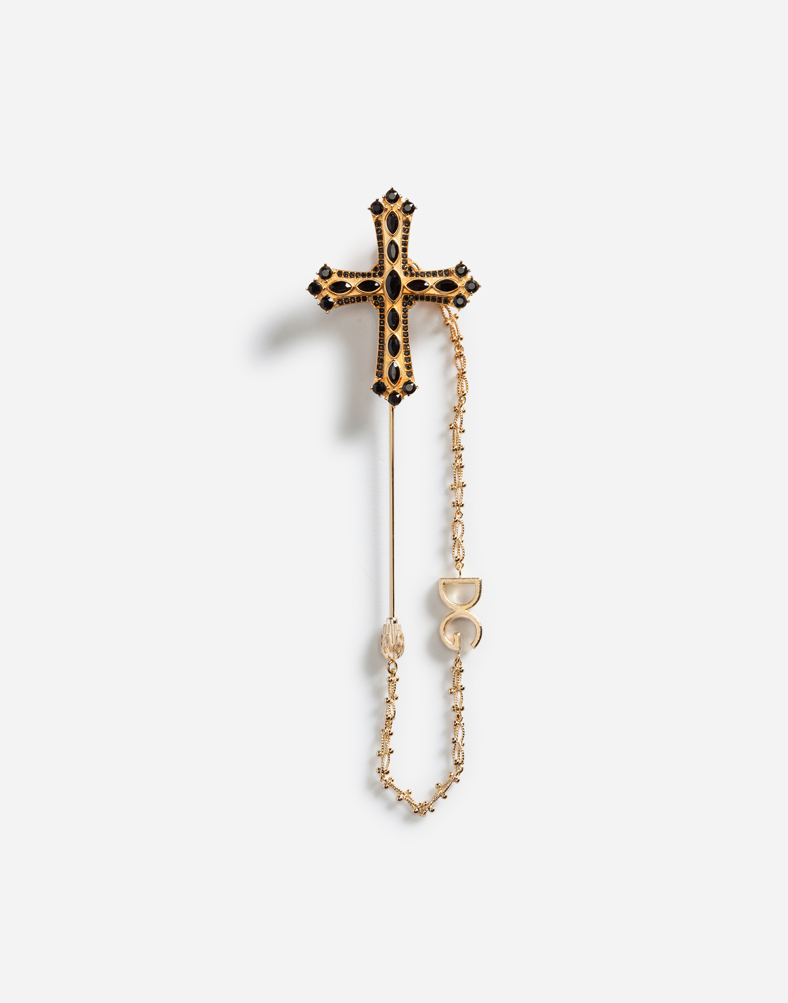 Pin in metal with cross