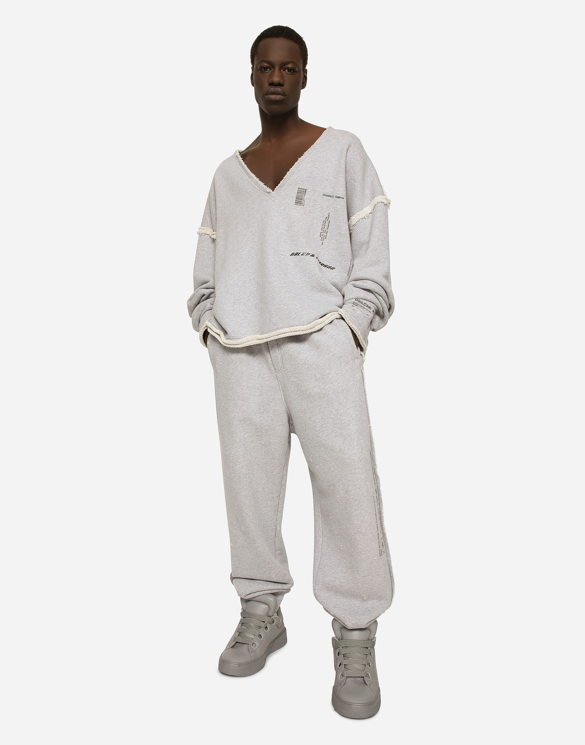 Dolce and hotsell gabbana grey tracksuit