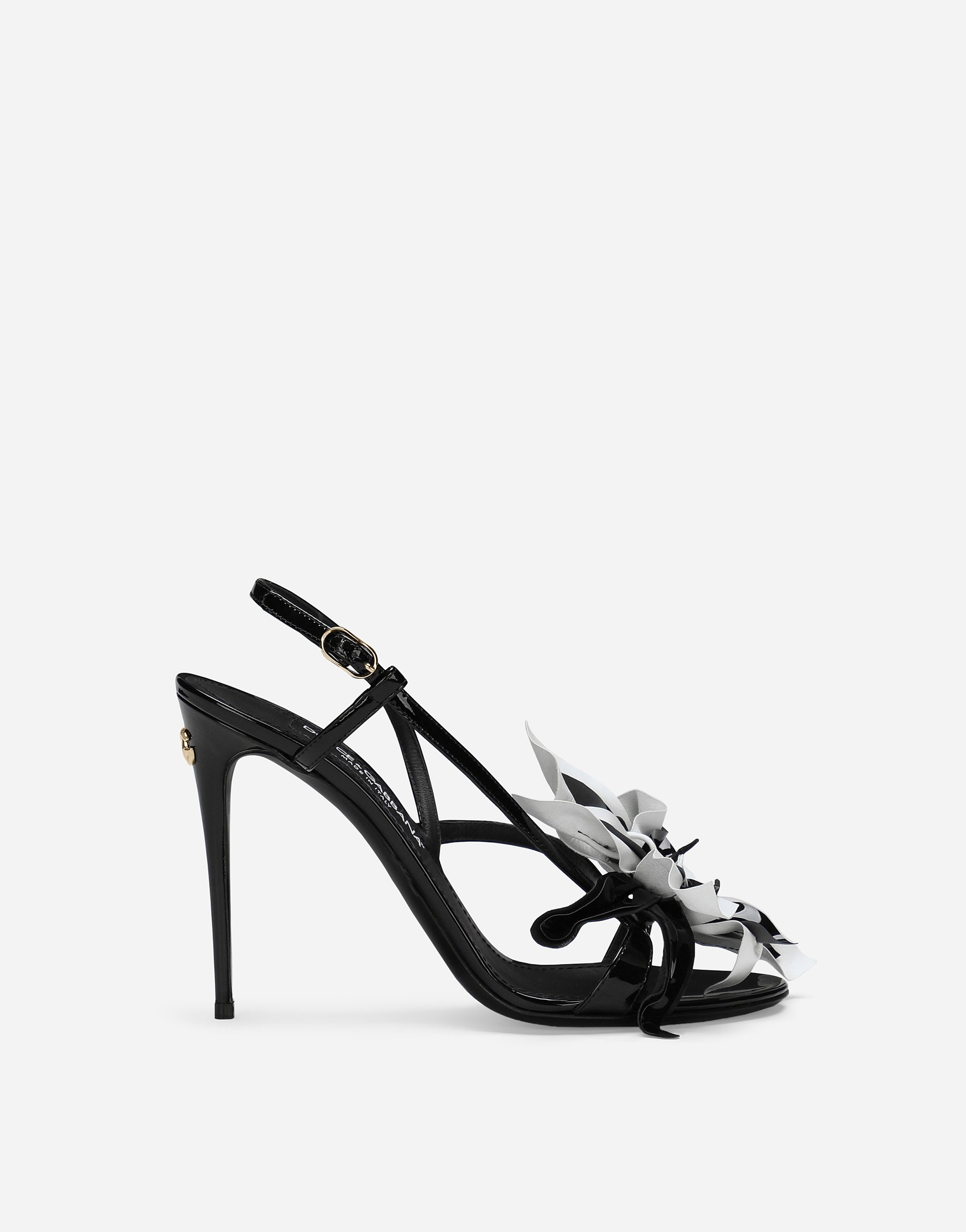 Patent leather sandals