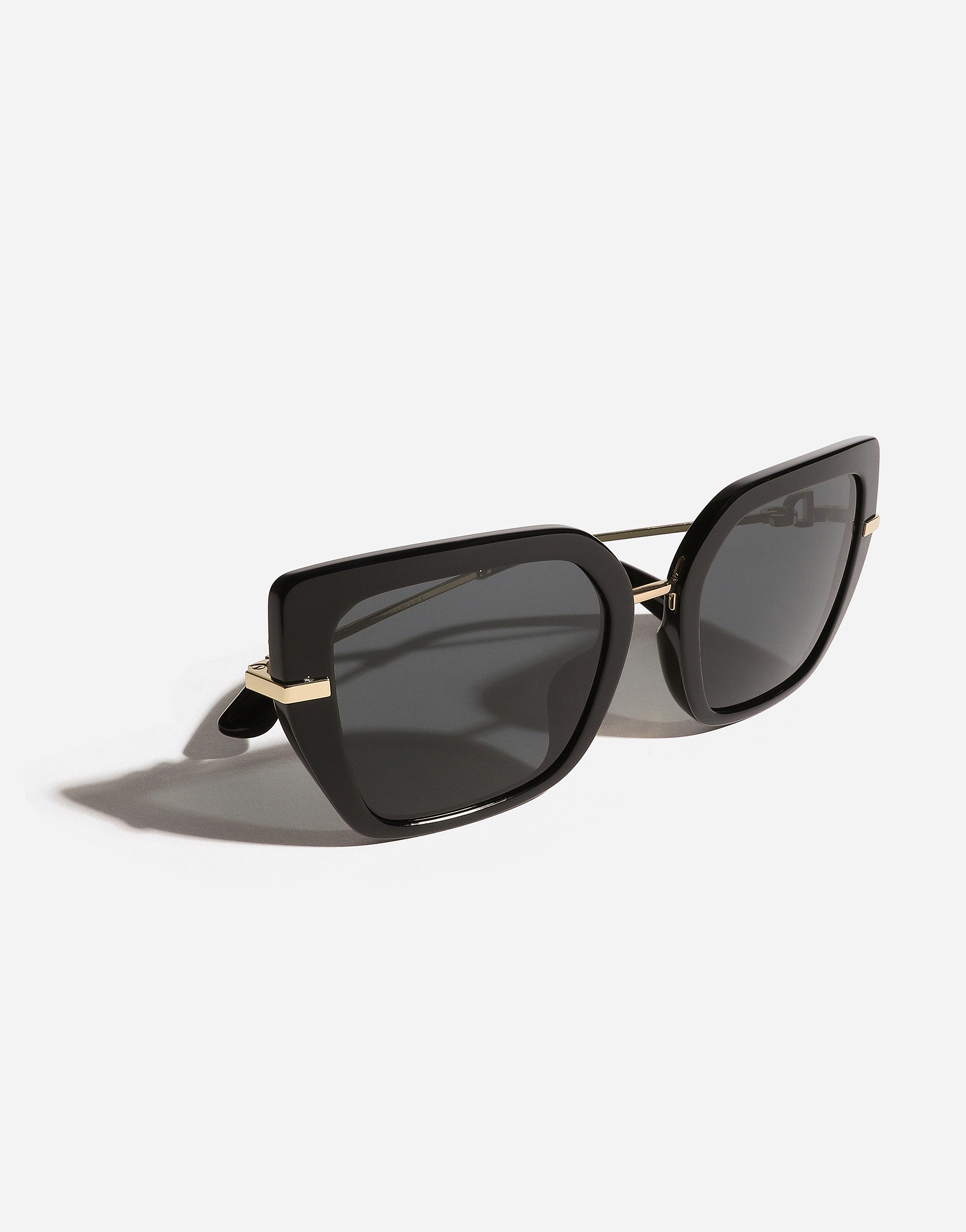 Shop Dolce & Gabbana Dg Flip Sunglasses In Black