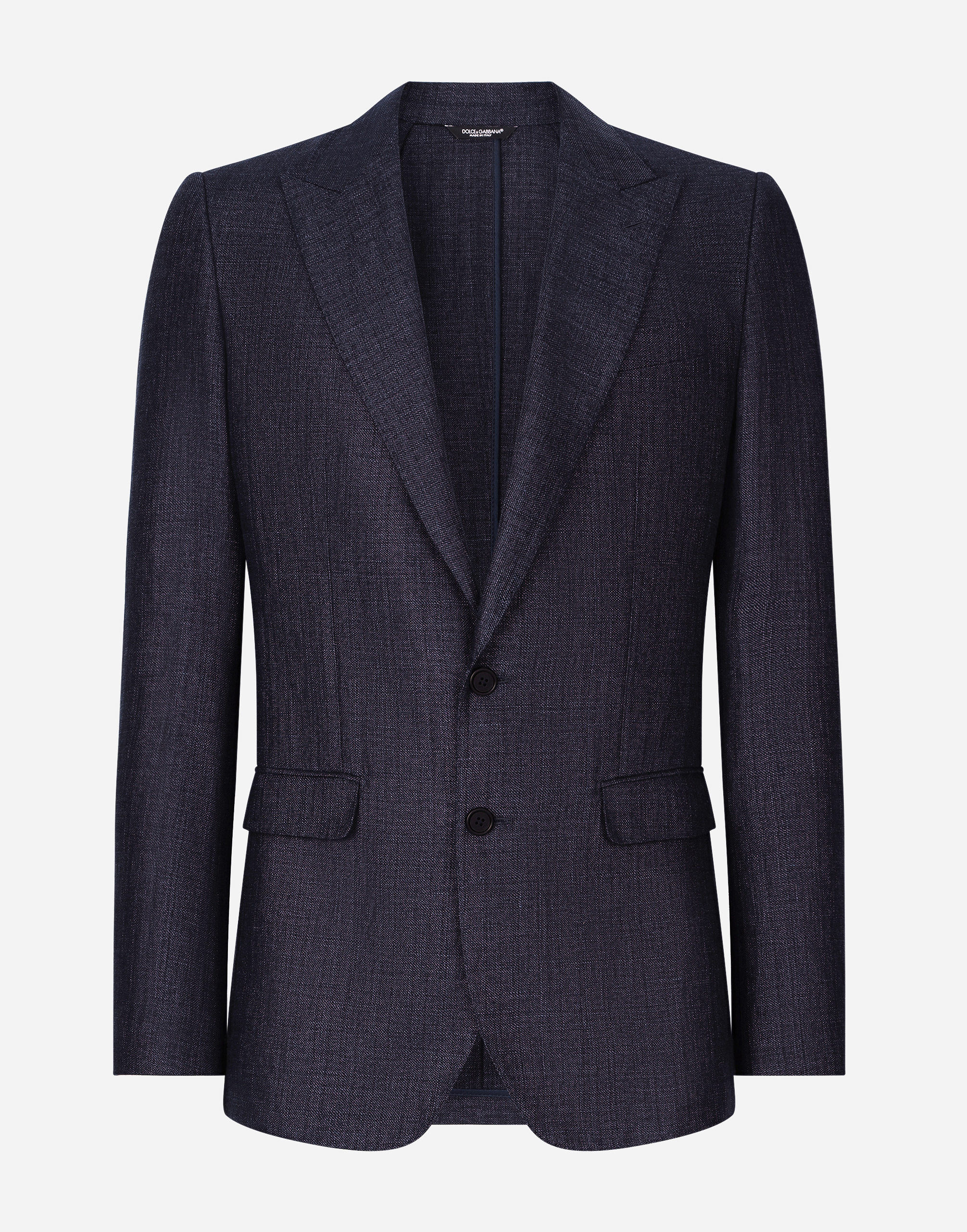 Single-breasted linen-blend Taormina-fit jacket