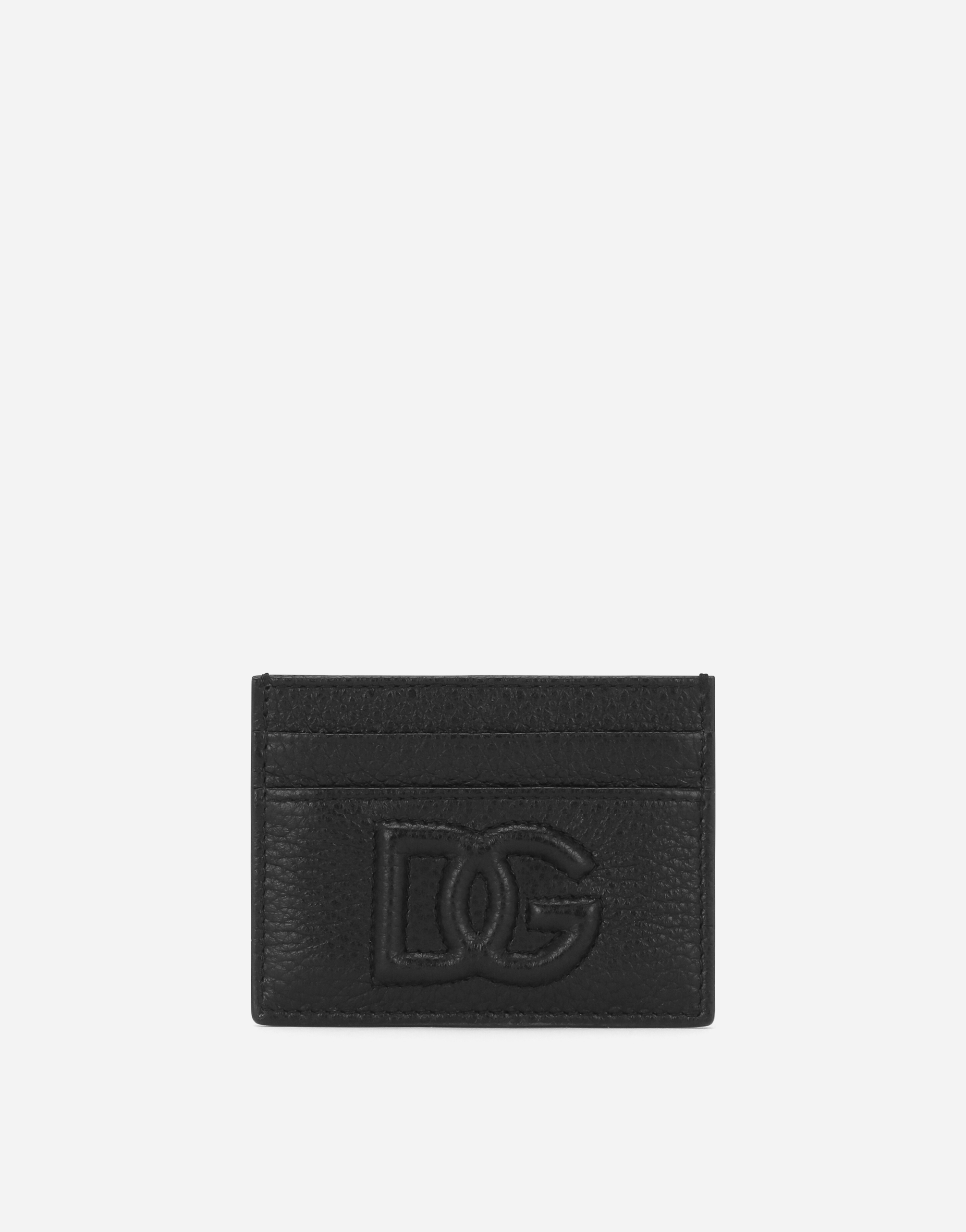 Shop Dolce & Gabbana Dg Logo Card Holder In Black