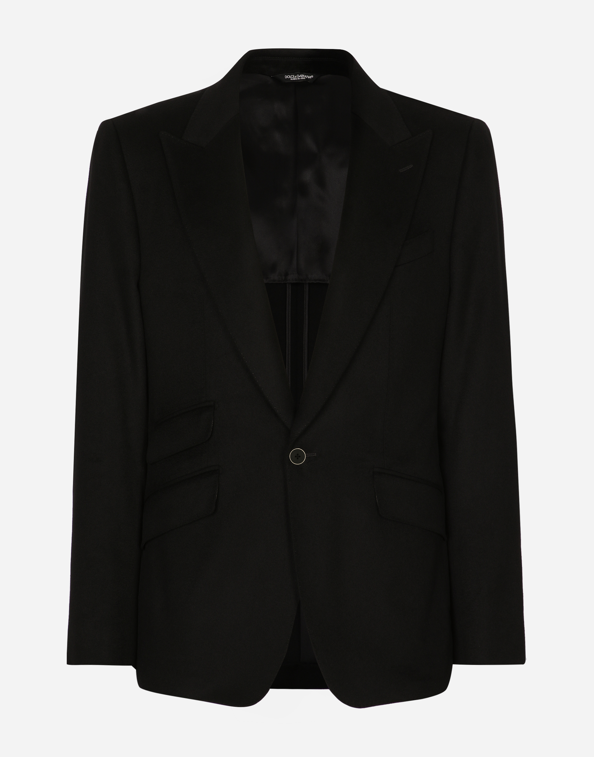 Deconstructed cashmere Sicilia-fit jacket in BLACK for Men