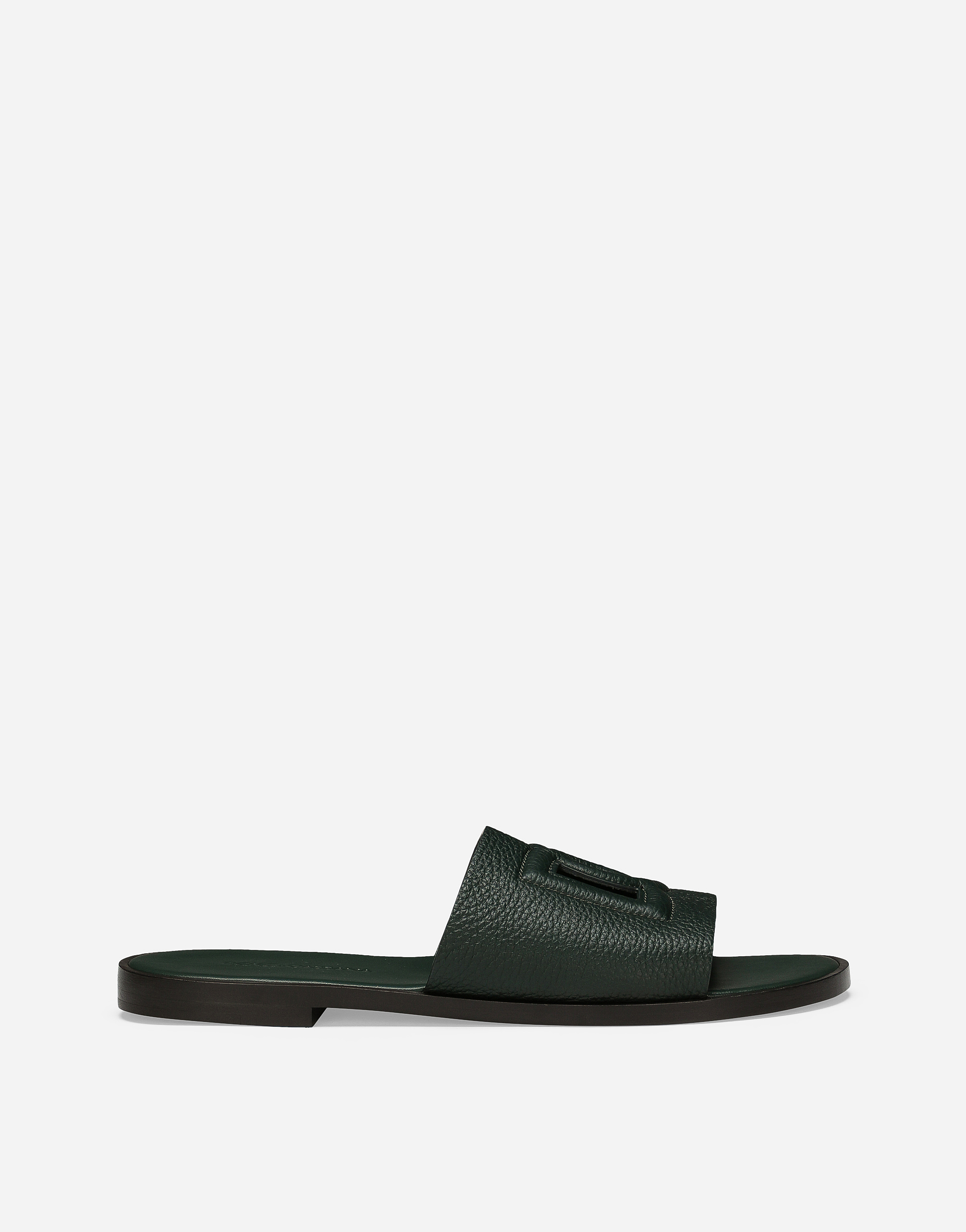 男士绿鹿皮拖鞋| Dolce&Gabbana®