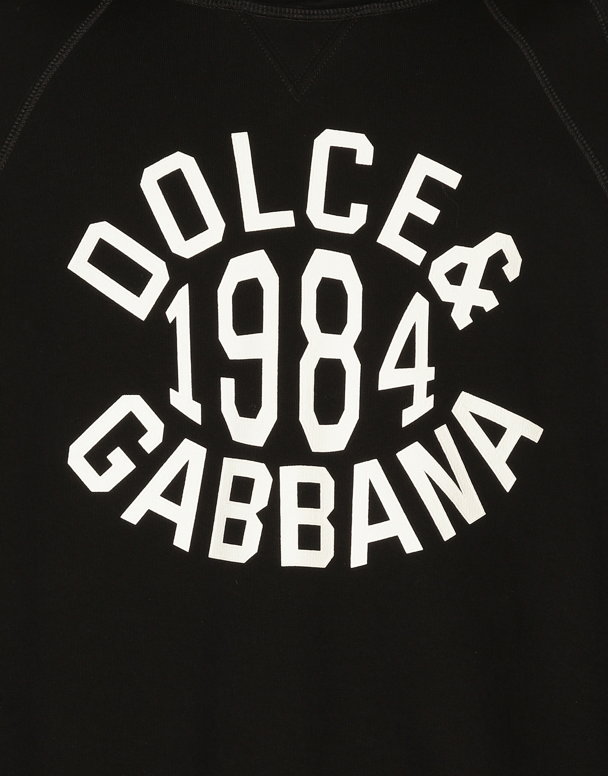 Shop Dolce & Gabbana Hoodie With Dolce&gabbana Print In ブラック