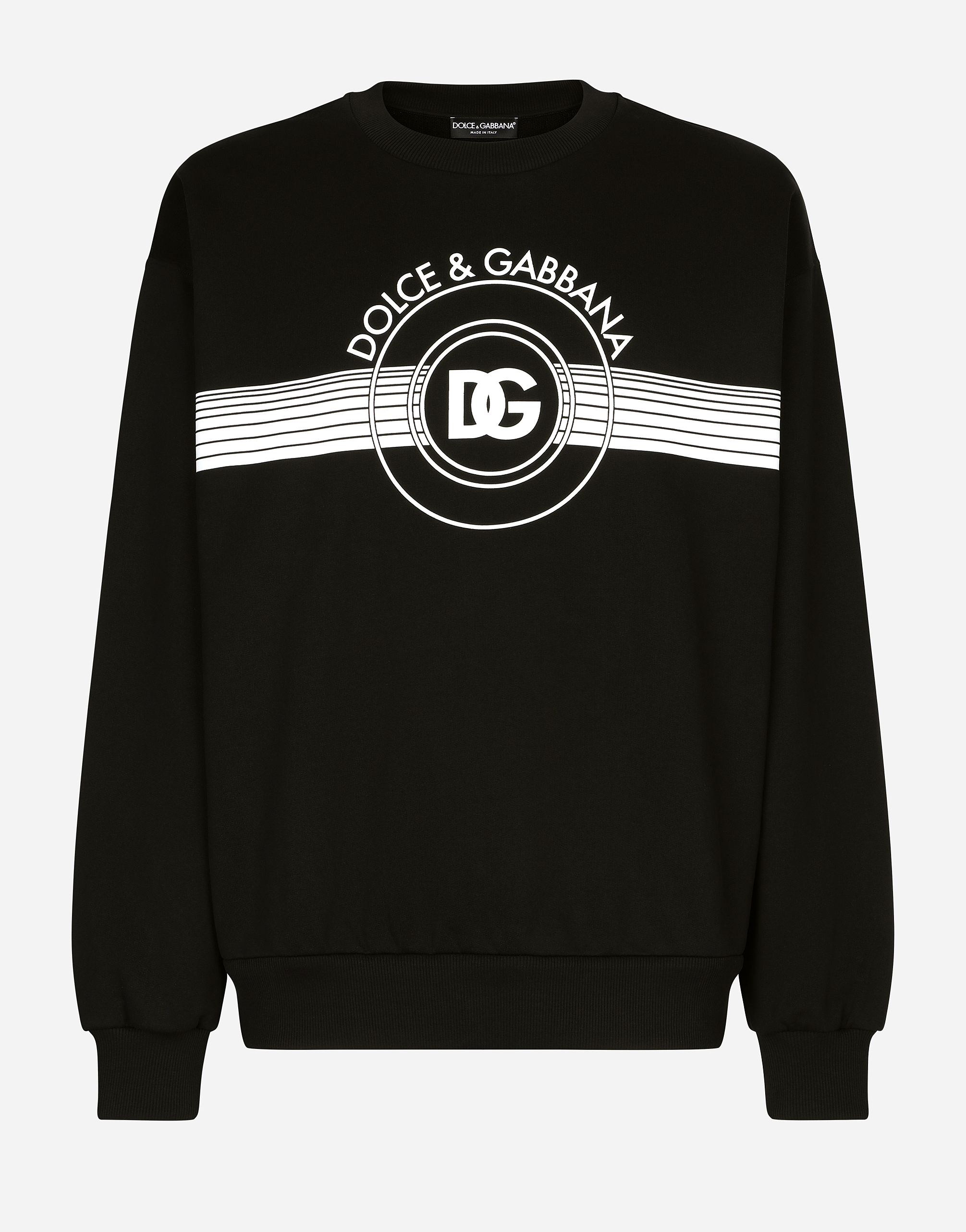 Jersey sweatshirt with DG logo print