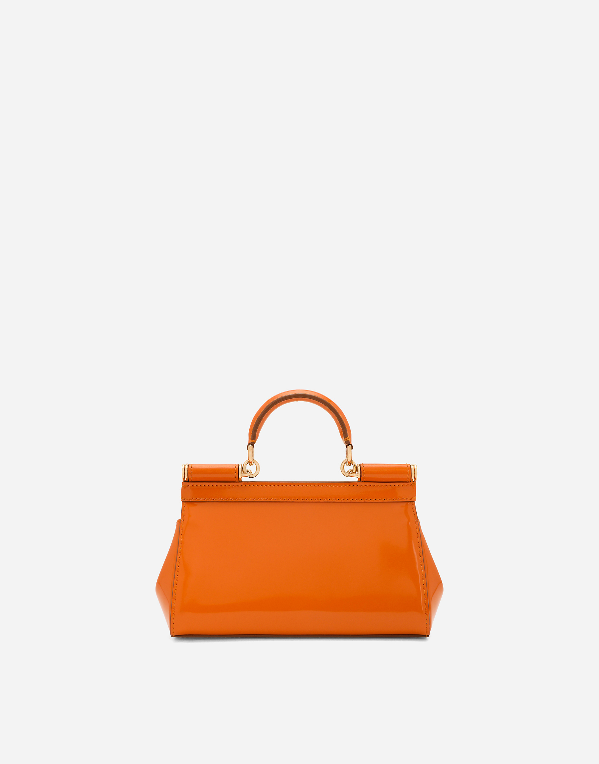 Shop Dolce & Gabbana Small Sicily Handbag In Orange