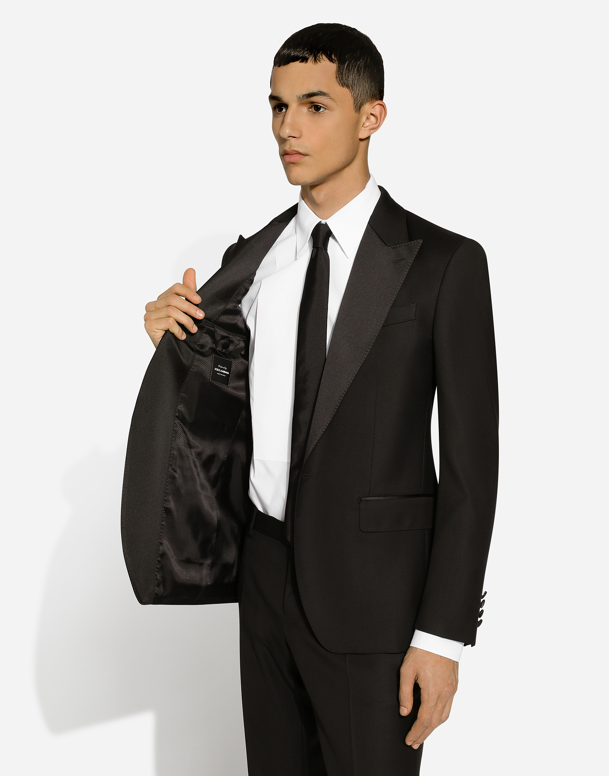 Shop Dolce & Gabbana Single-breasted Tuxedo Suit In Black