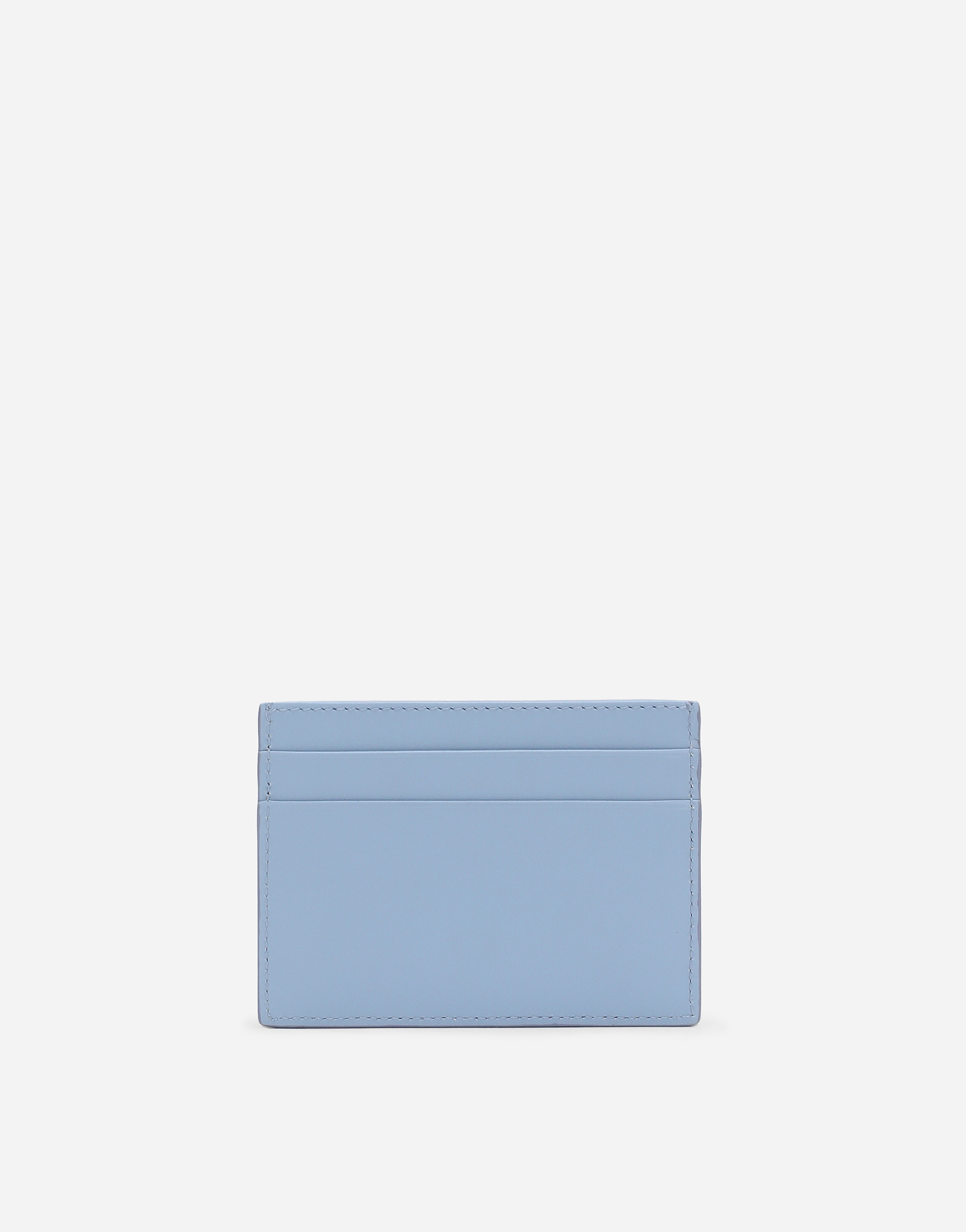 Shop Dolce & Gabbana Dg Logo Card Holder In Light Blue