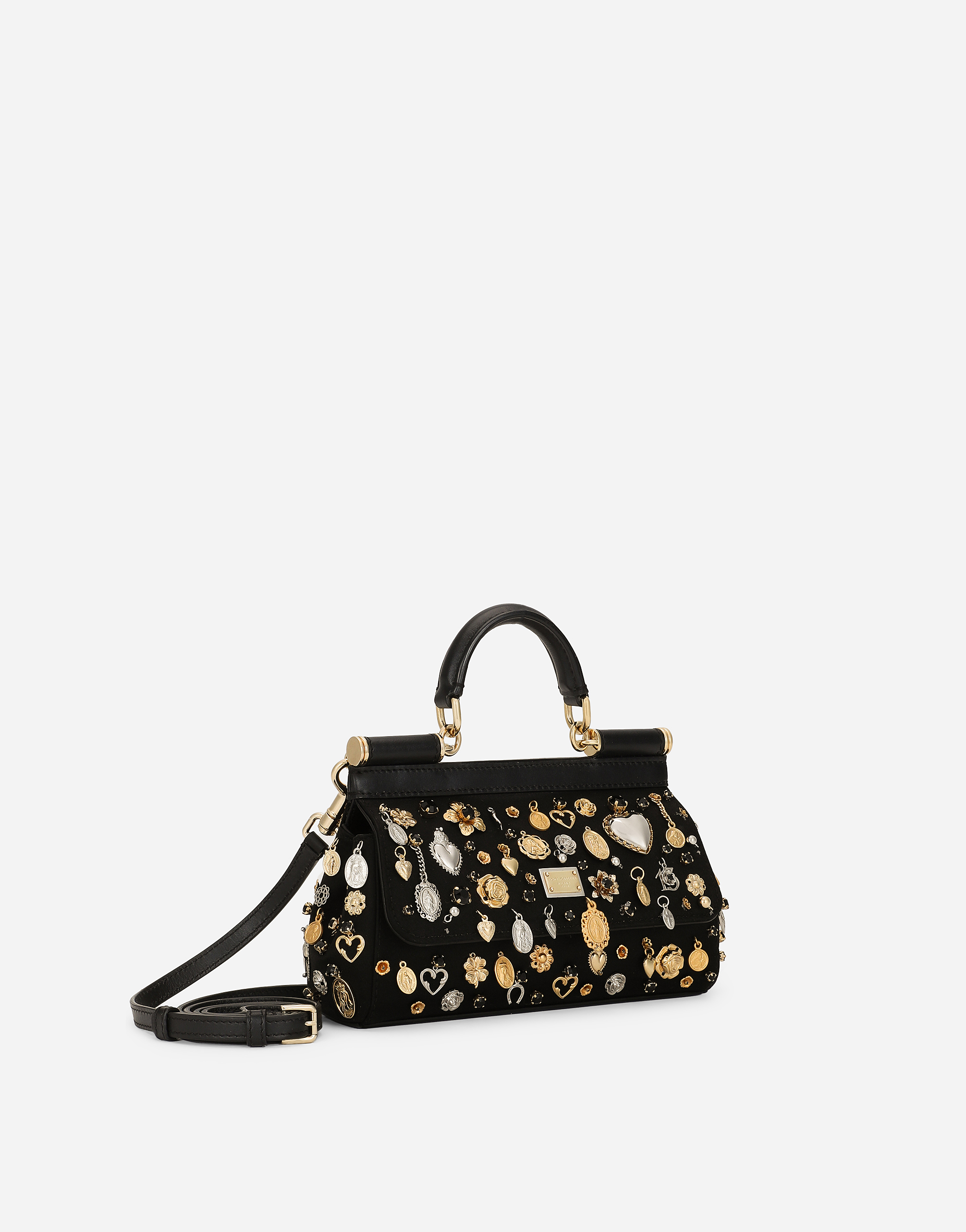 Shop Dolce & Gabbana Small Sicily Handbag In Multicolor