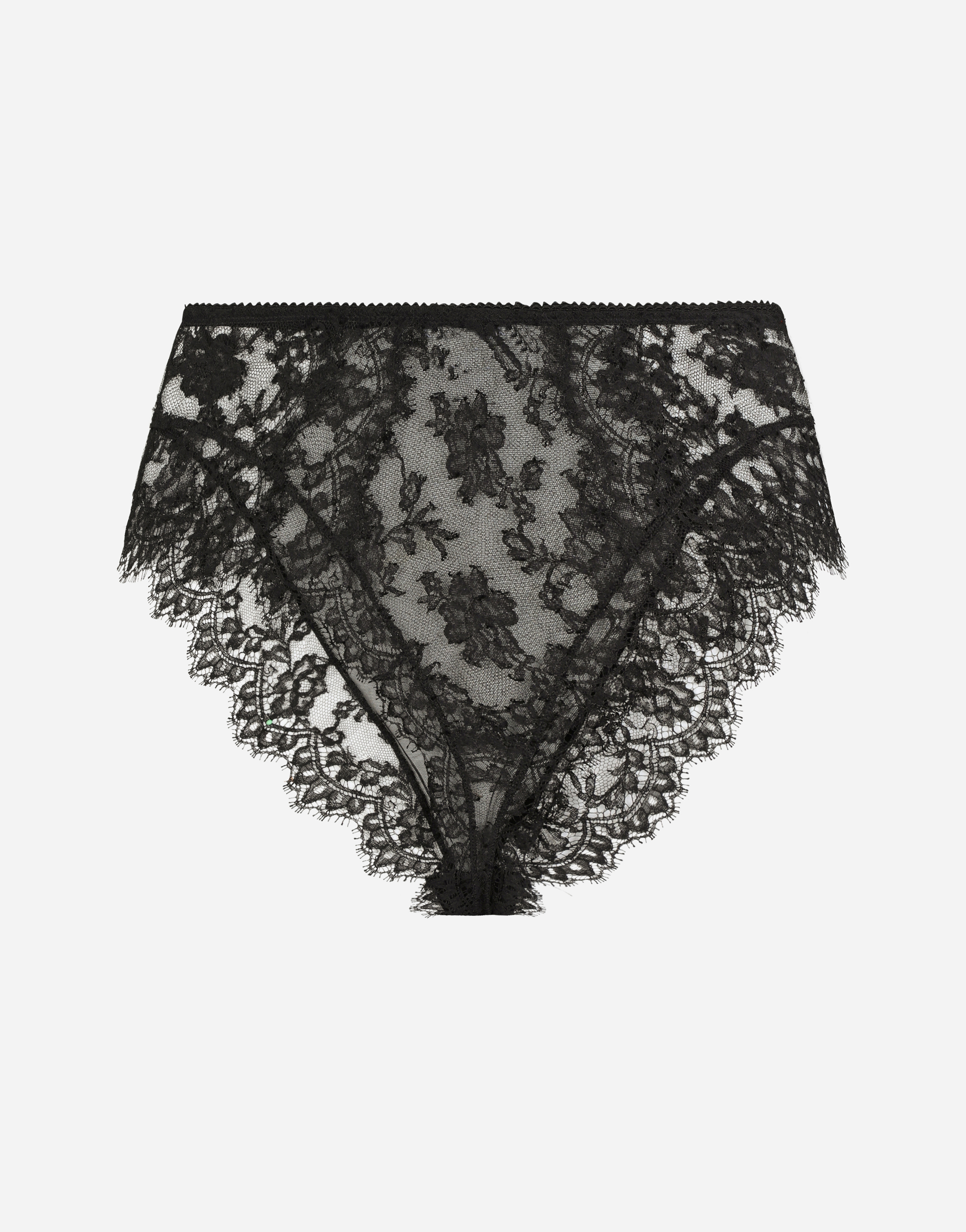 Woman BLACK Pack of 2 full-fitting lace briefs Jersey DROUOT