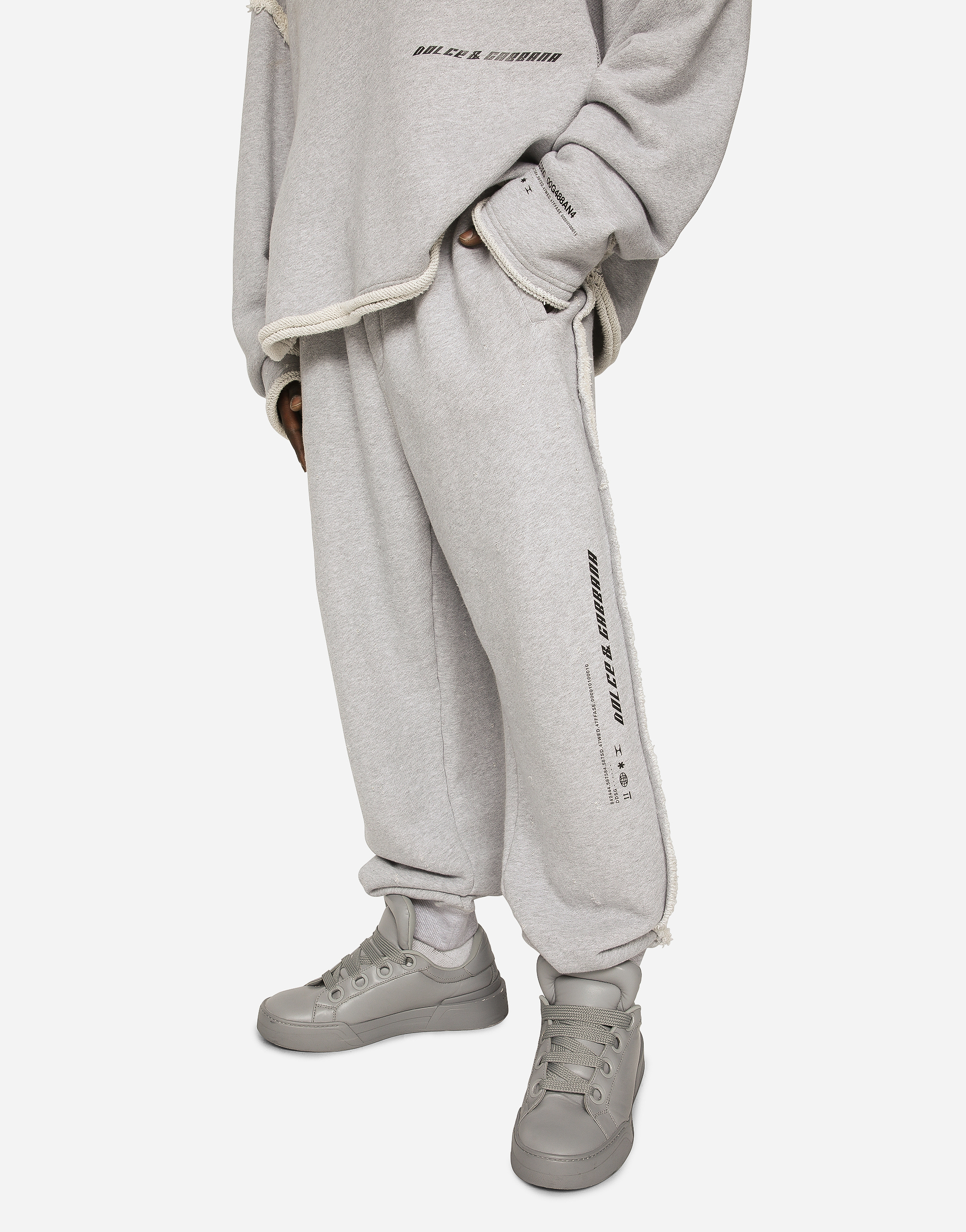 Dolce and clearance gabbana grey tracksuit