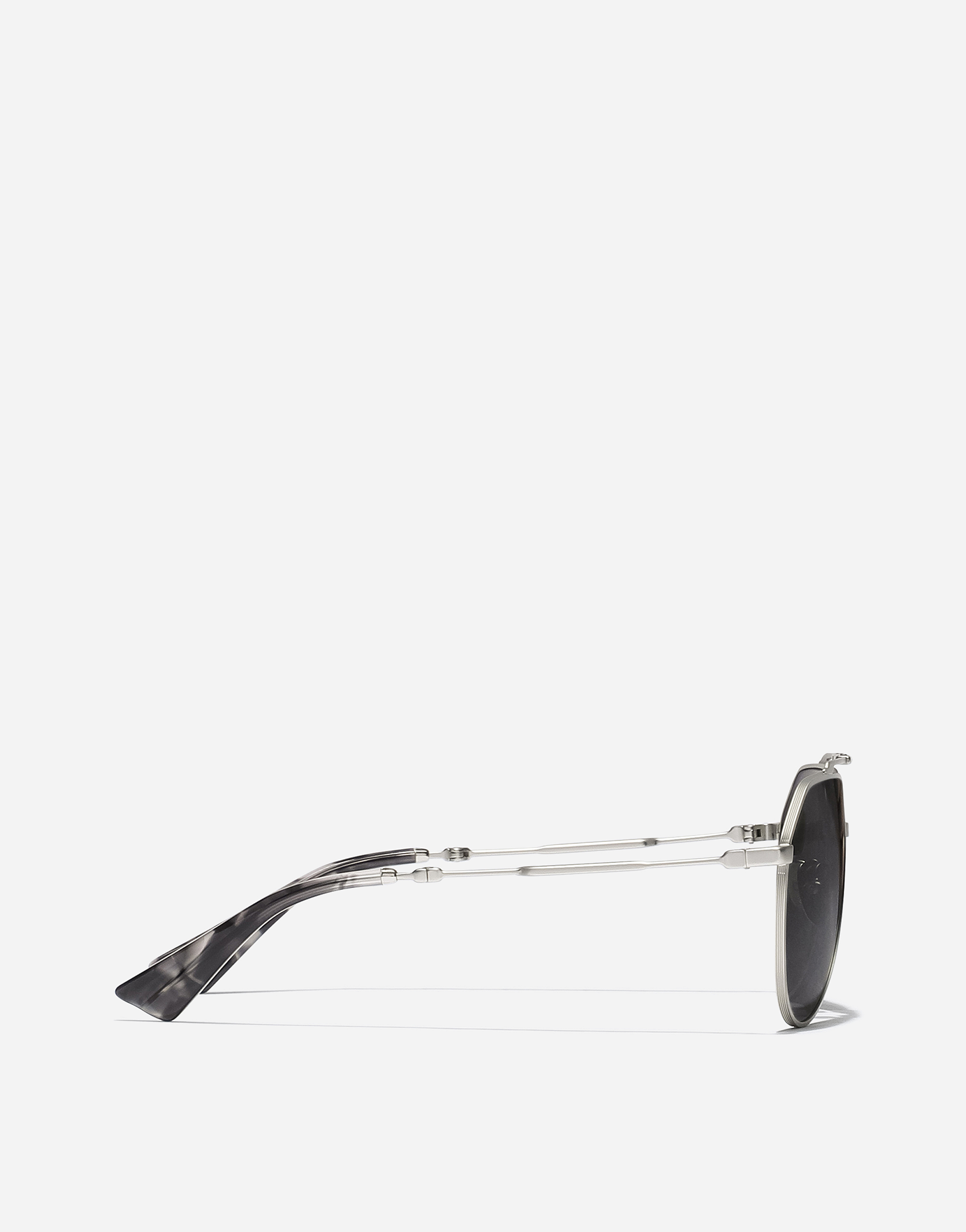 Shop Dolce & Gabbana نظارة شمسية Stefano In Matte Silver