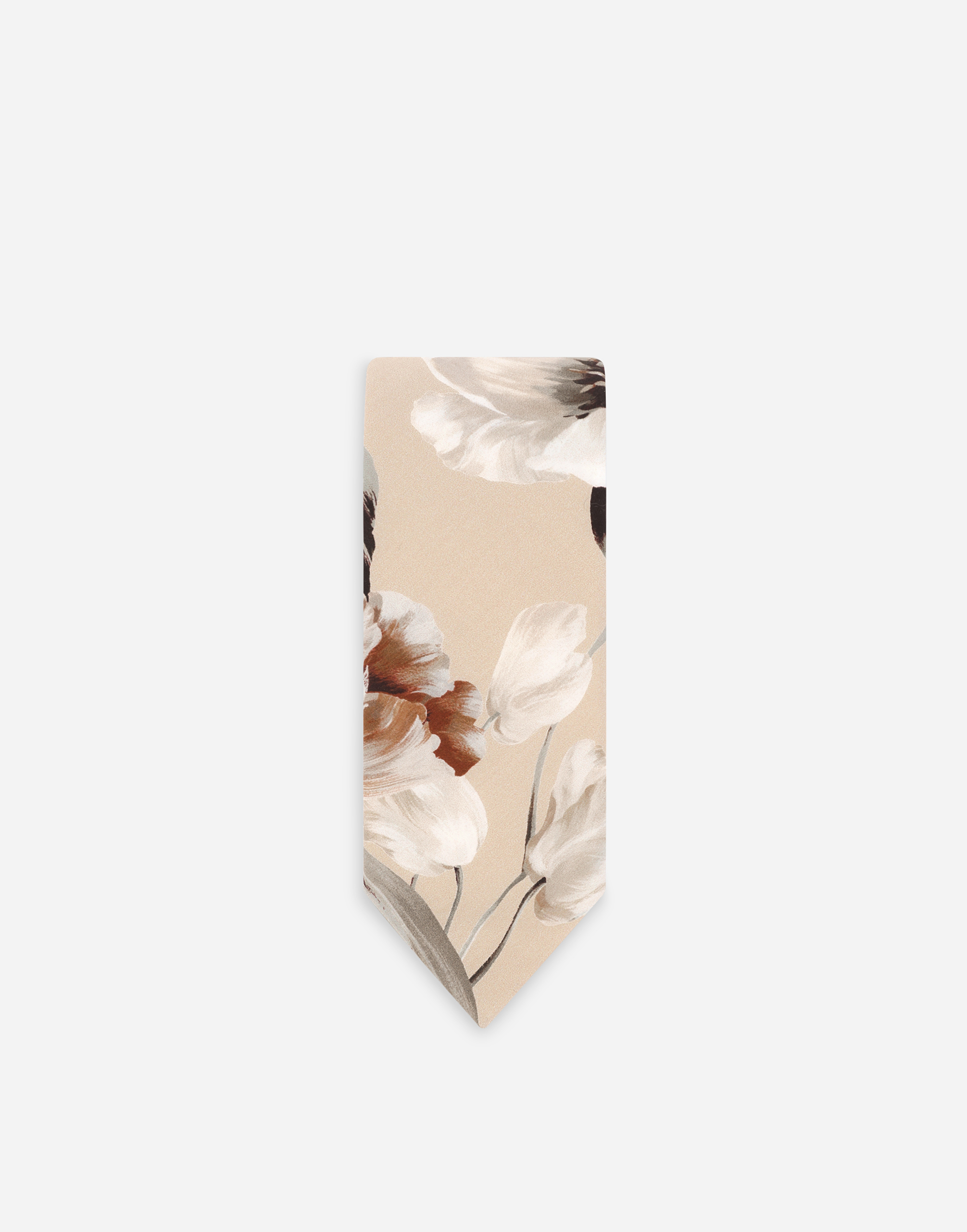 Shop Dolce & Gabbana Floral-print Poplin Tie In プリ