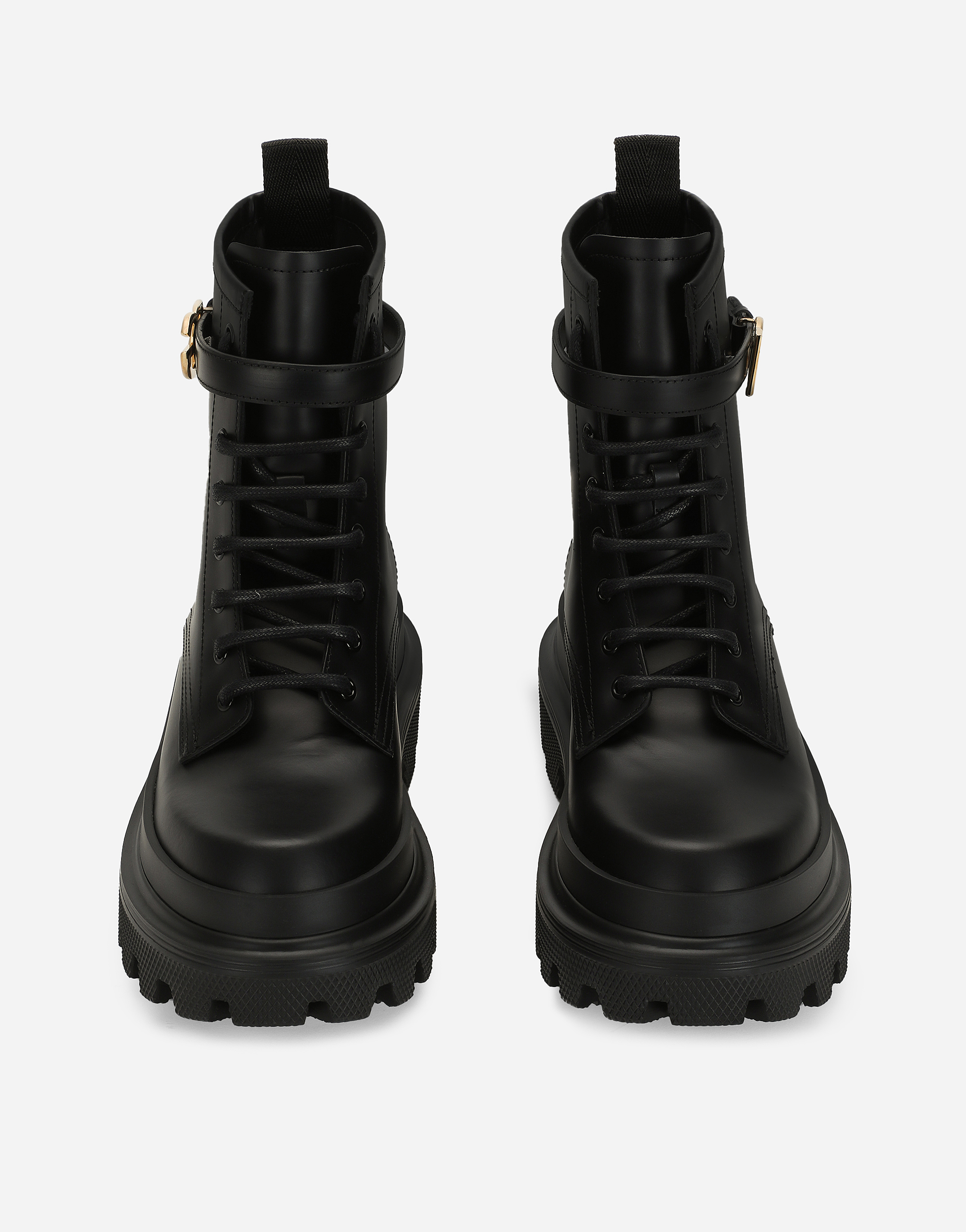 Shop Dolce & Gabbana Calfskin Ankle Boots In Black