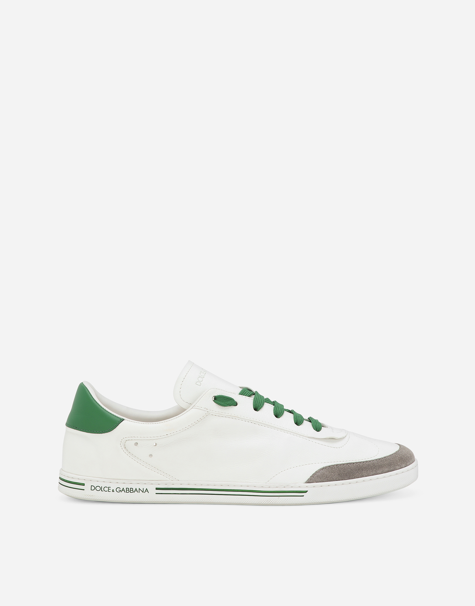 Shop Dolce & Gabbana Saint Tropez Calfskin Sneakers In Multicolor