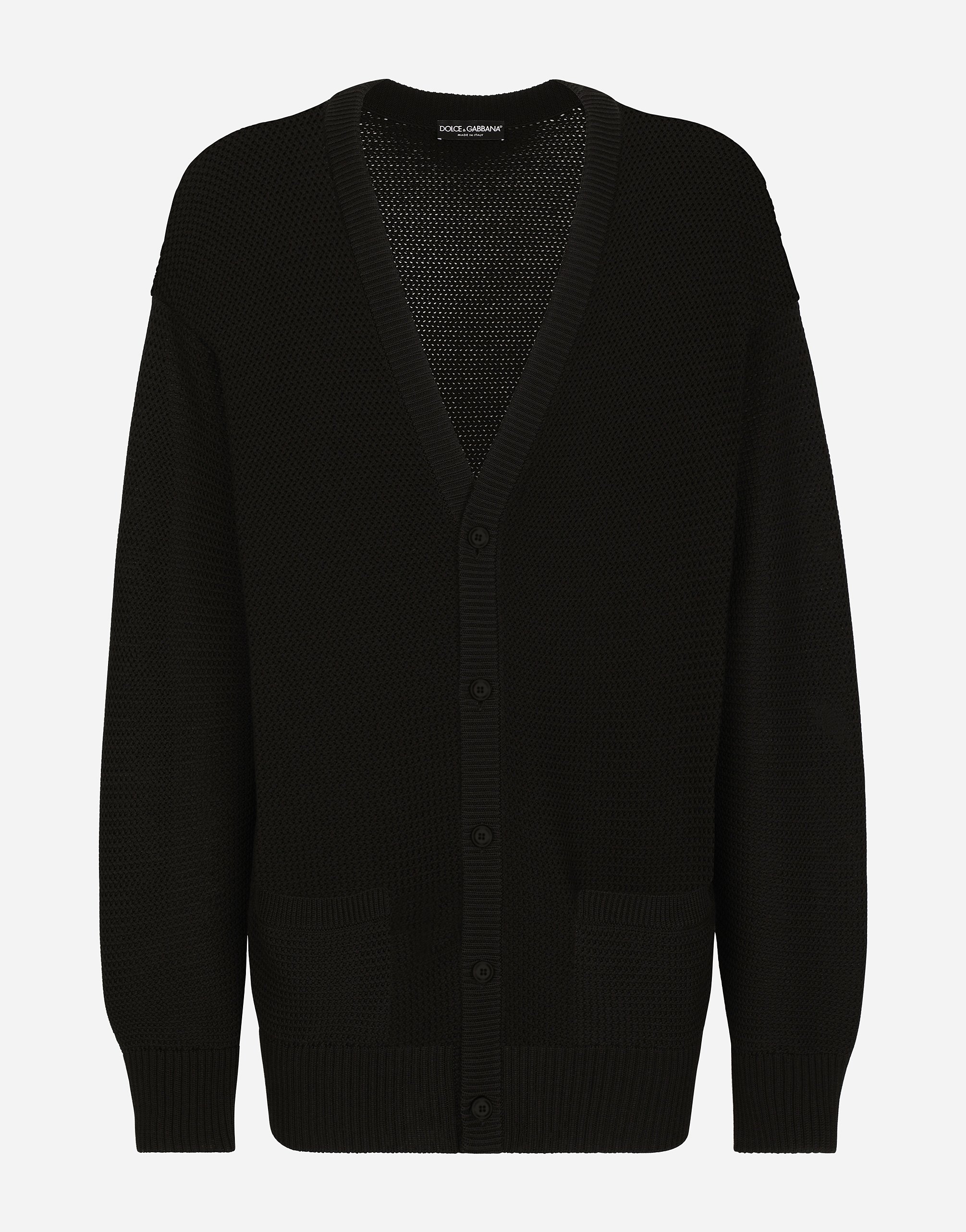 ブラックのメンズ V-neck cardigan | Dolce&Gabbana®