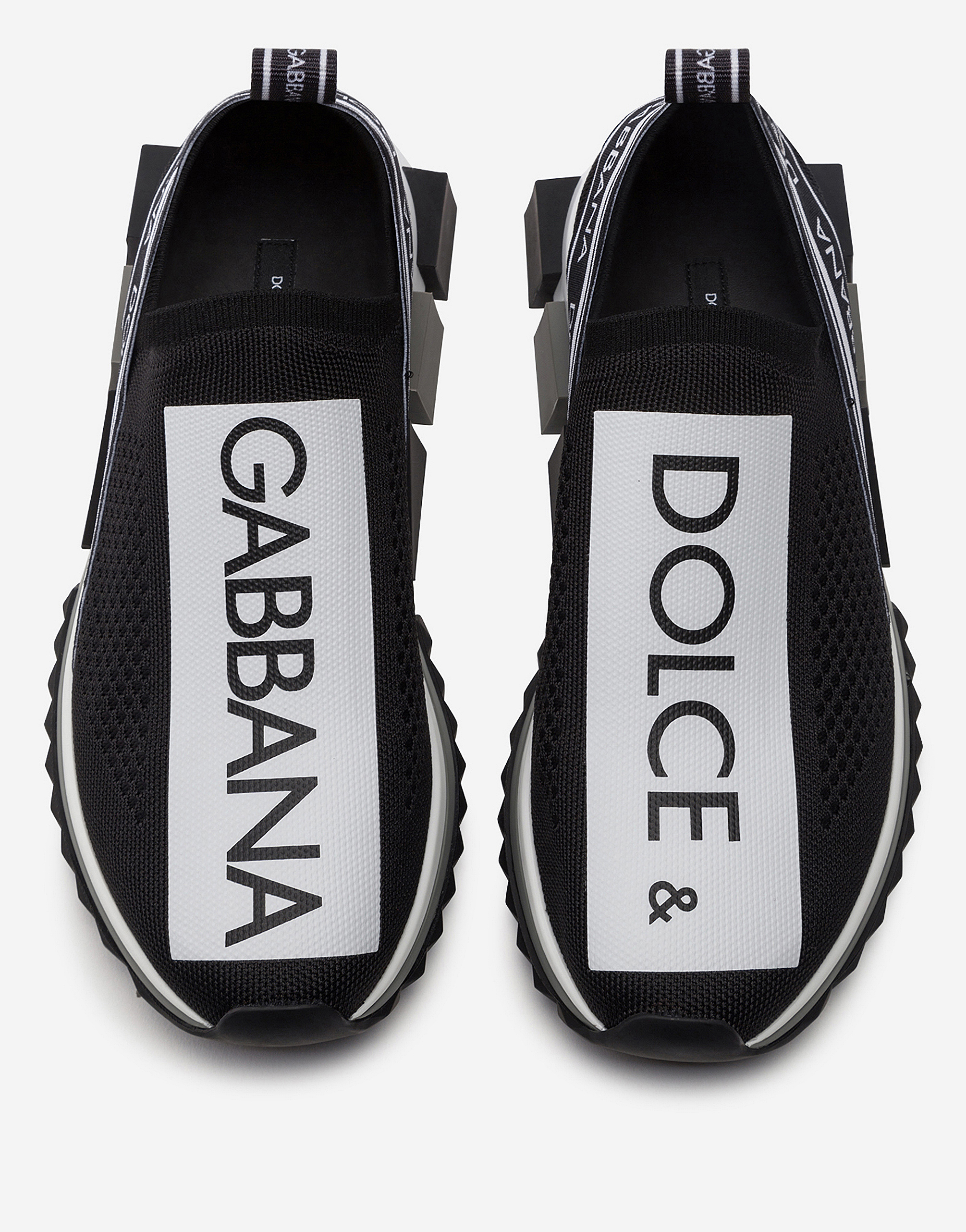 dolce and gabbana sorrento knitted trainers