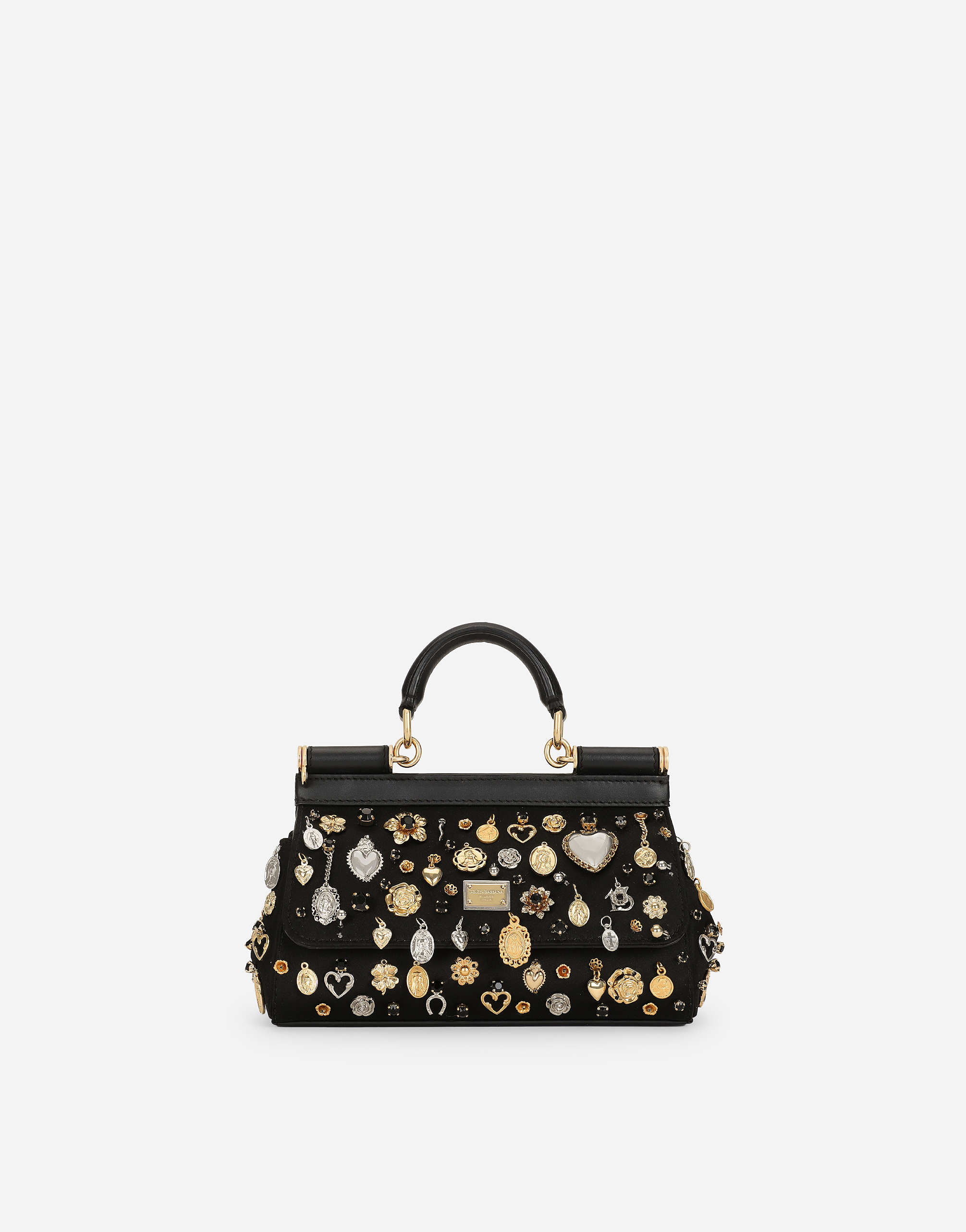 Shop Dolce & Gabbana Small Sicily Handbag In Multicolor