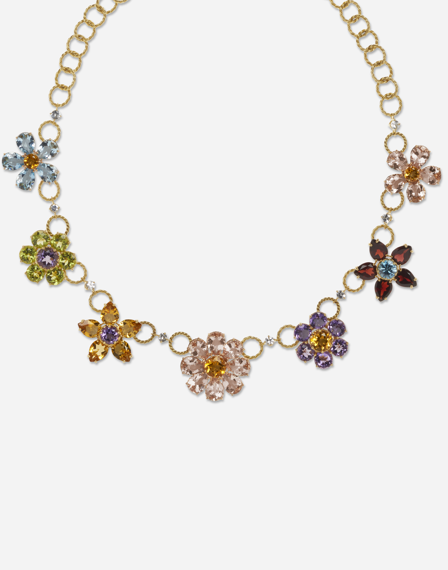 Women's Jewellery | Dolce&Gabbana - NECKLACE WITH FLORAL DECORATIVE ...