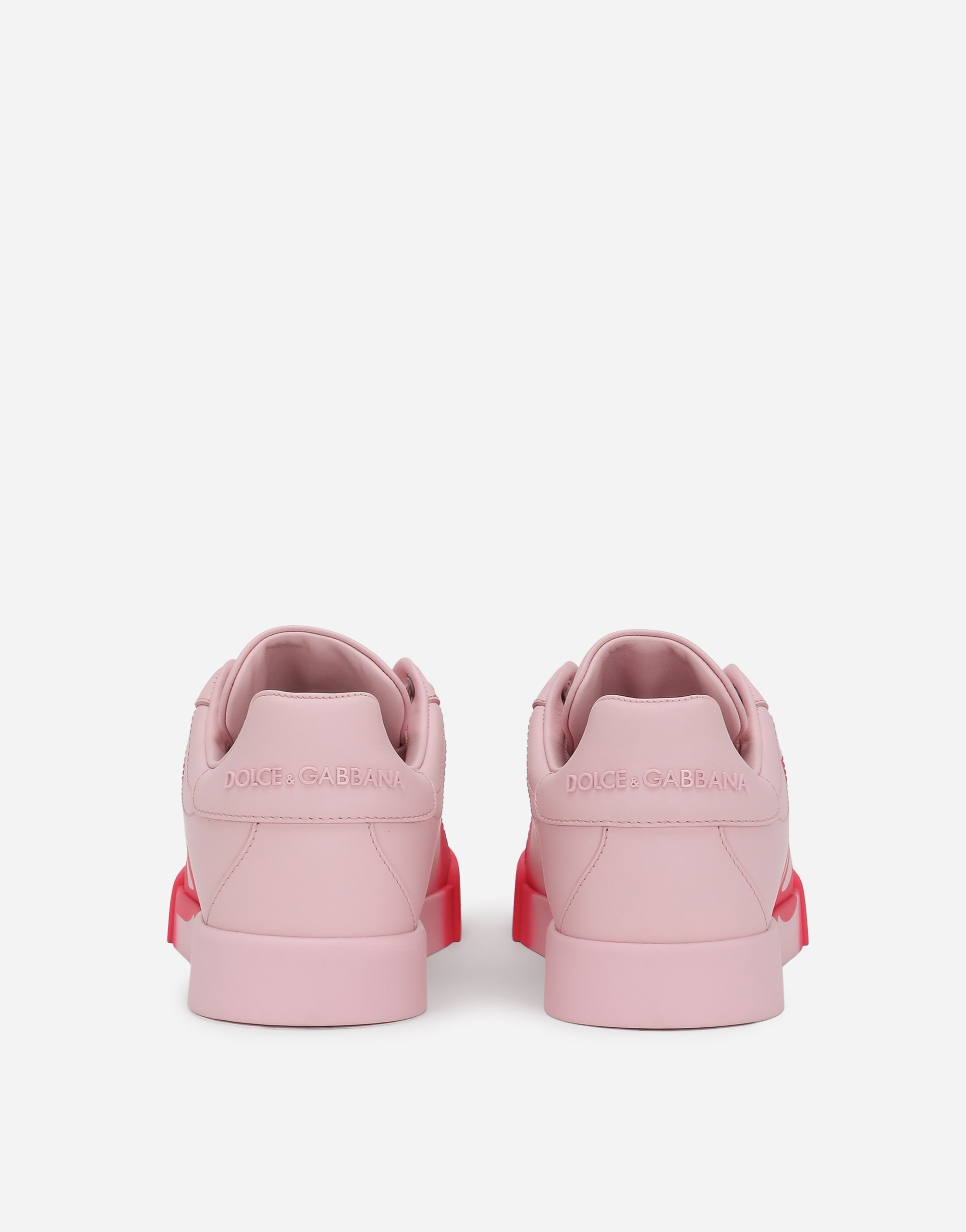 Dolce and gabbana pink trainers sale